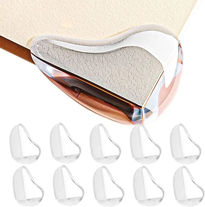 10PCs Transparent Silicone Table Corner Protector