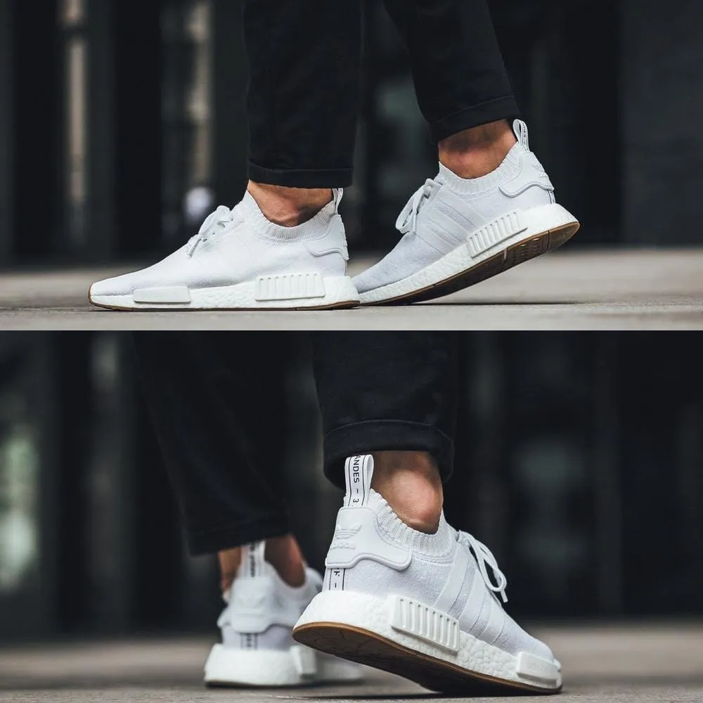 adidas NMD_R1 Primeknit Footwear White-Gum