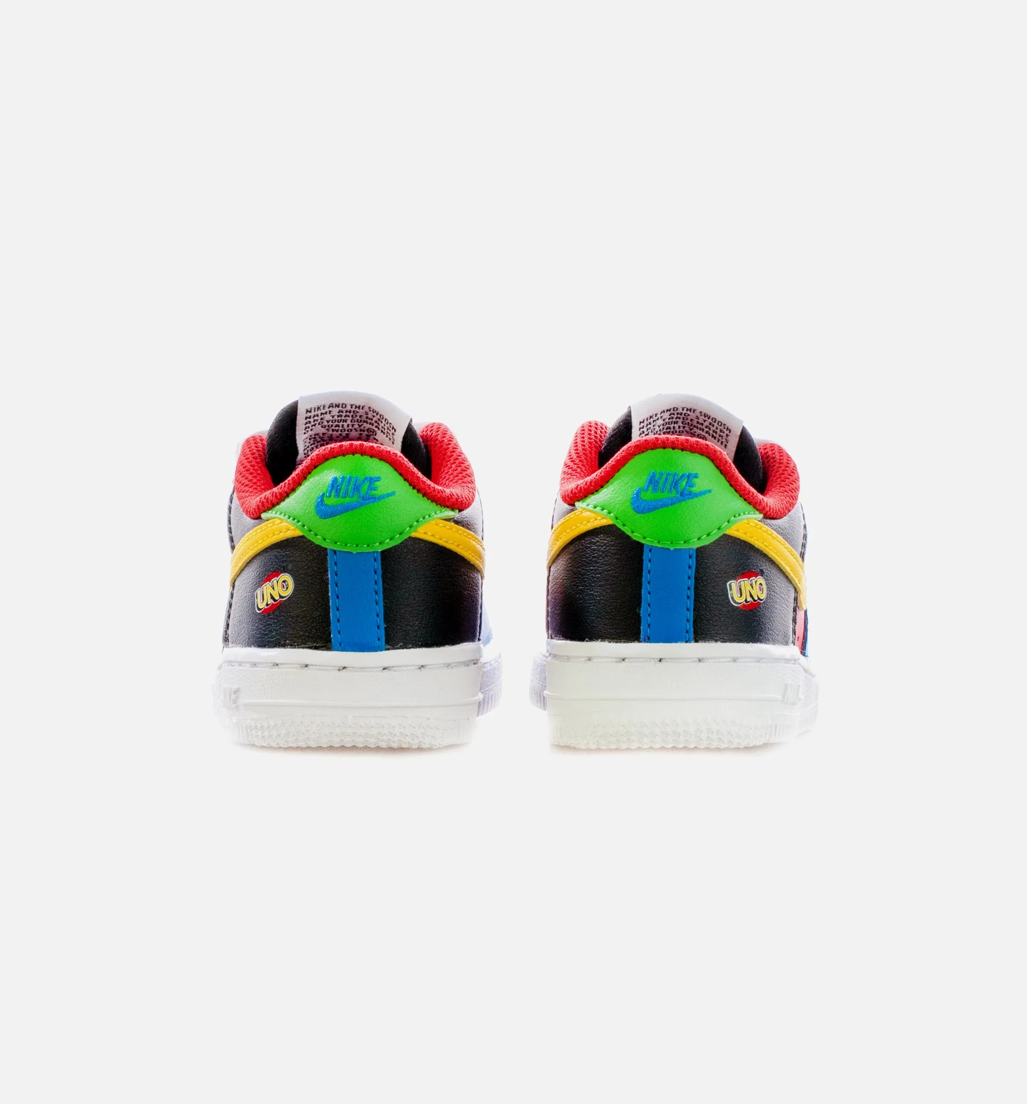 Air Force 1 UNO Infant Toddler Lifestyle Shoe - Black/Red/Multi Free Shipping