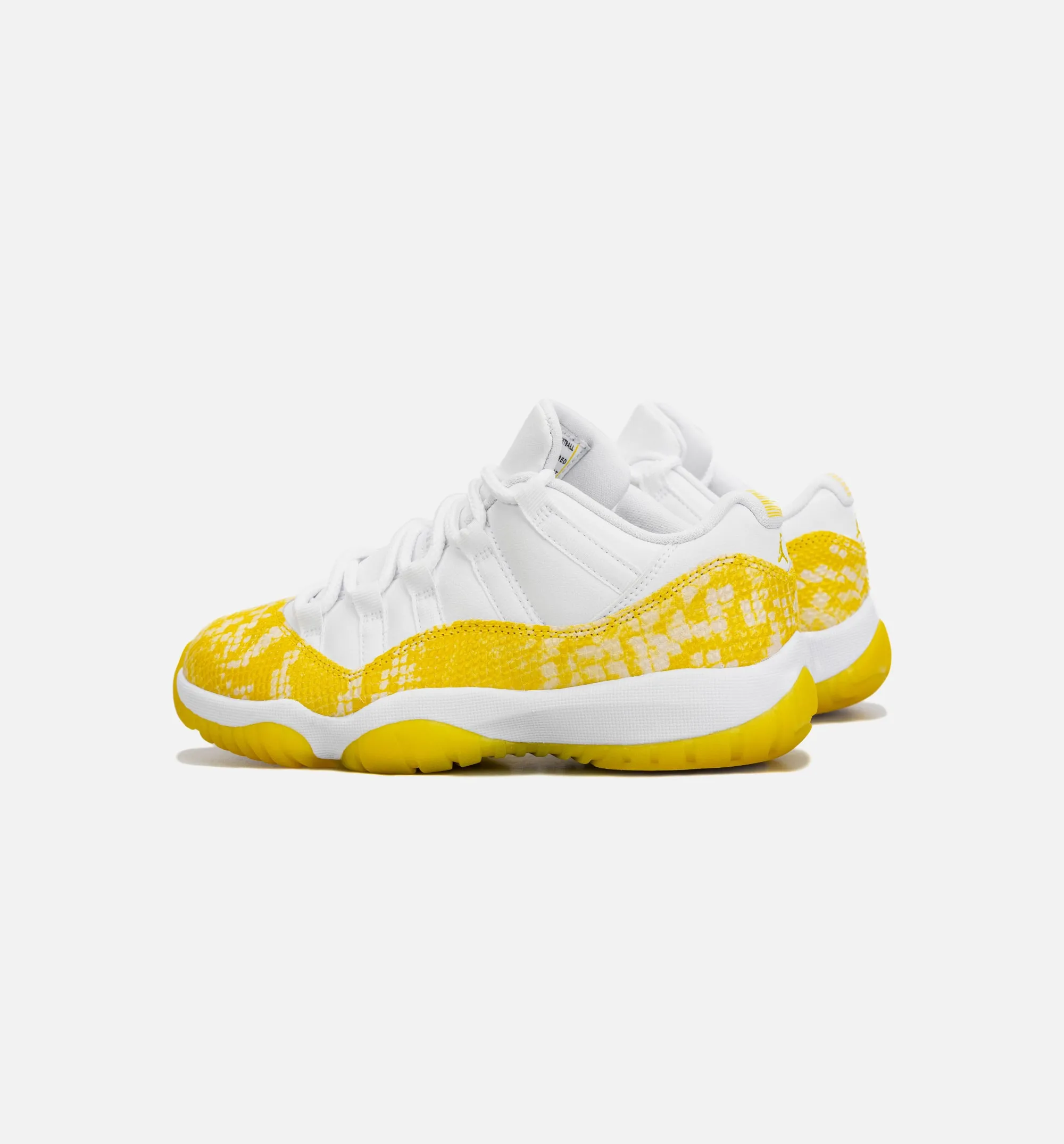 Air Jordan 11 Retro Low Yellow Snakeskin Womens Lifestyle Shoe - Yellow/White