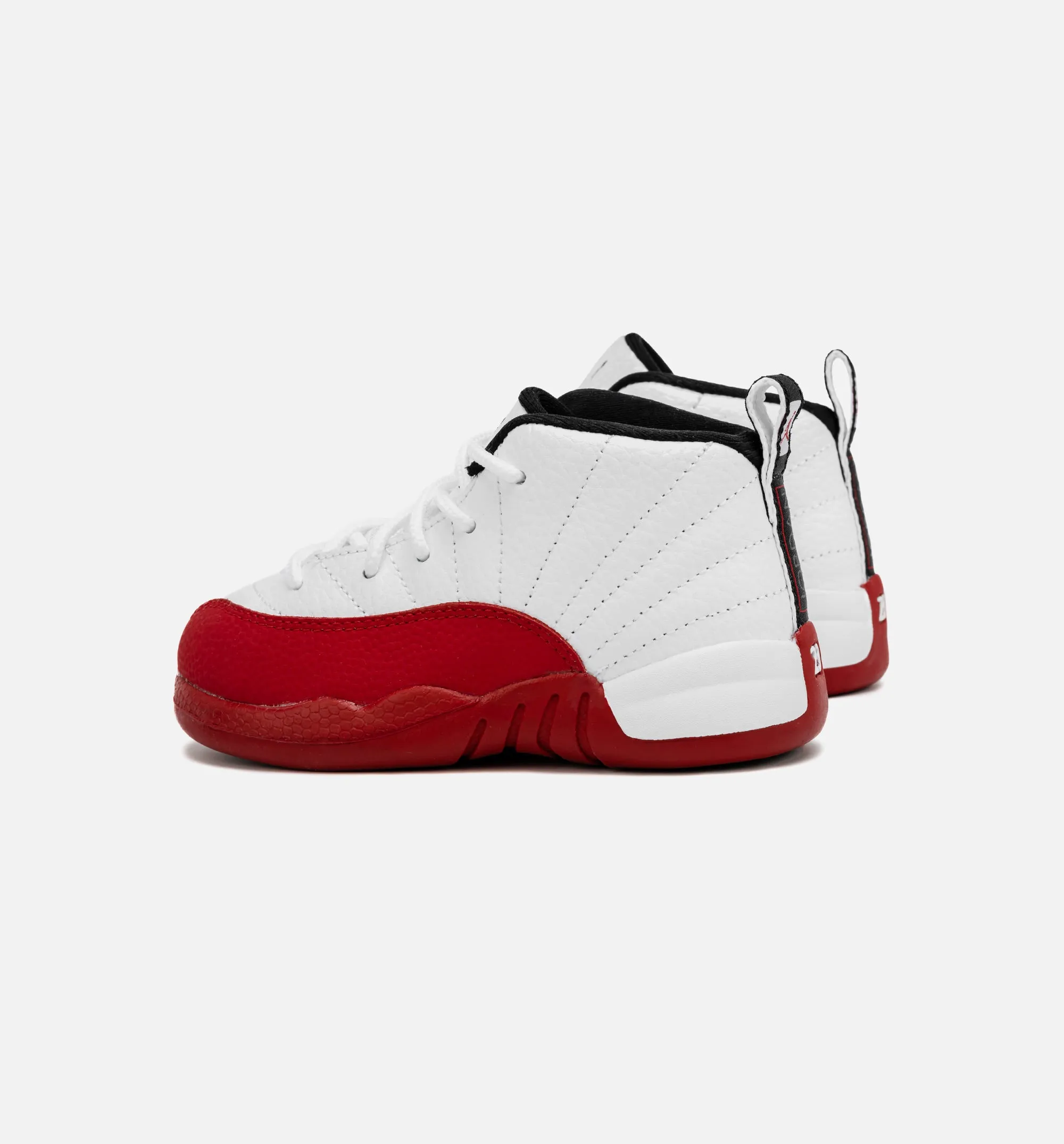 Air Jordan 12 Retro Cherry Infant Toddler Lifestyle Shoe - White/Red