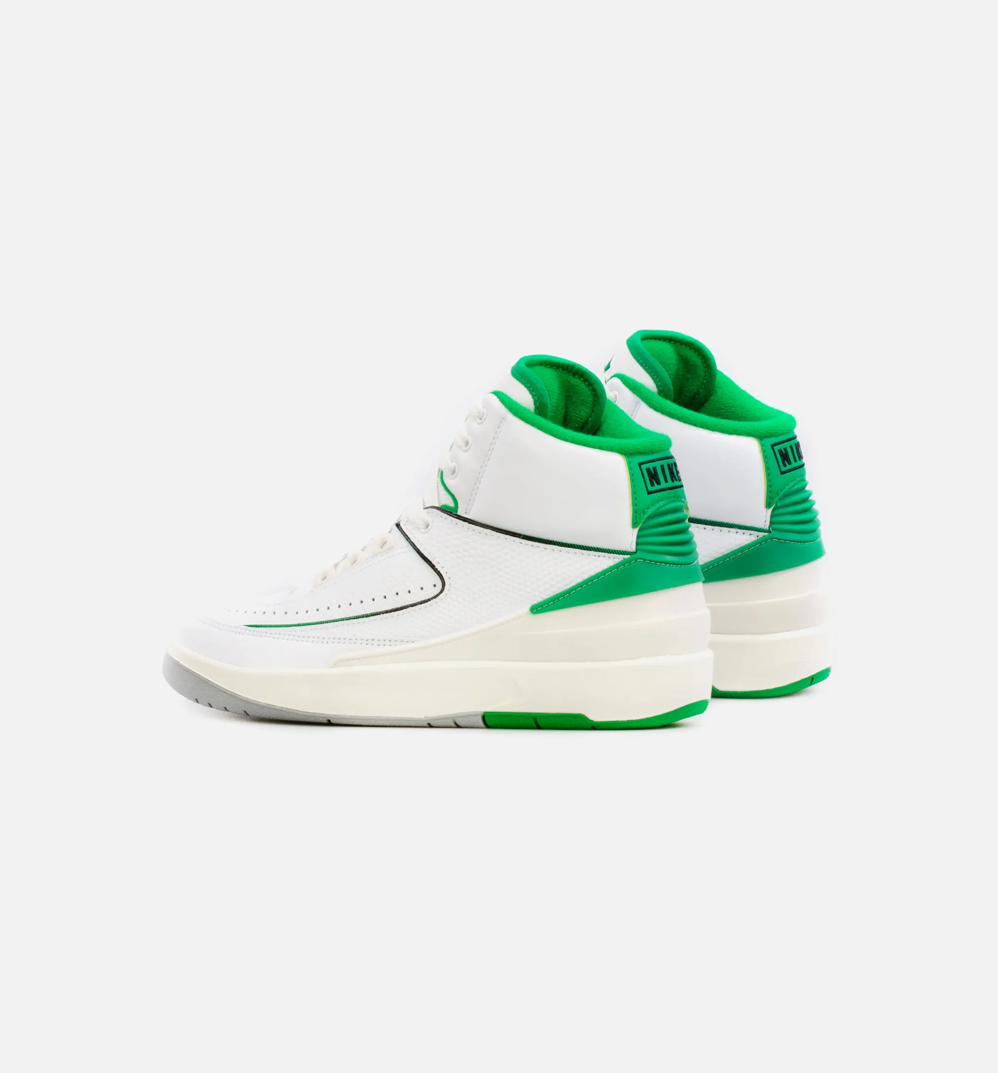 Air Jordan 2 Retro Lucky Green Grade School Lifestyle Shoe - White/Green