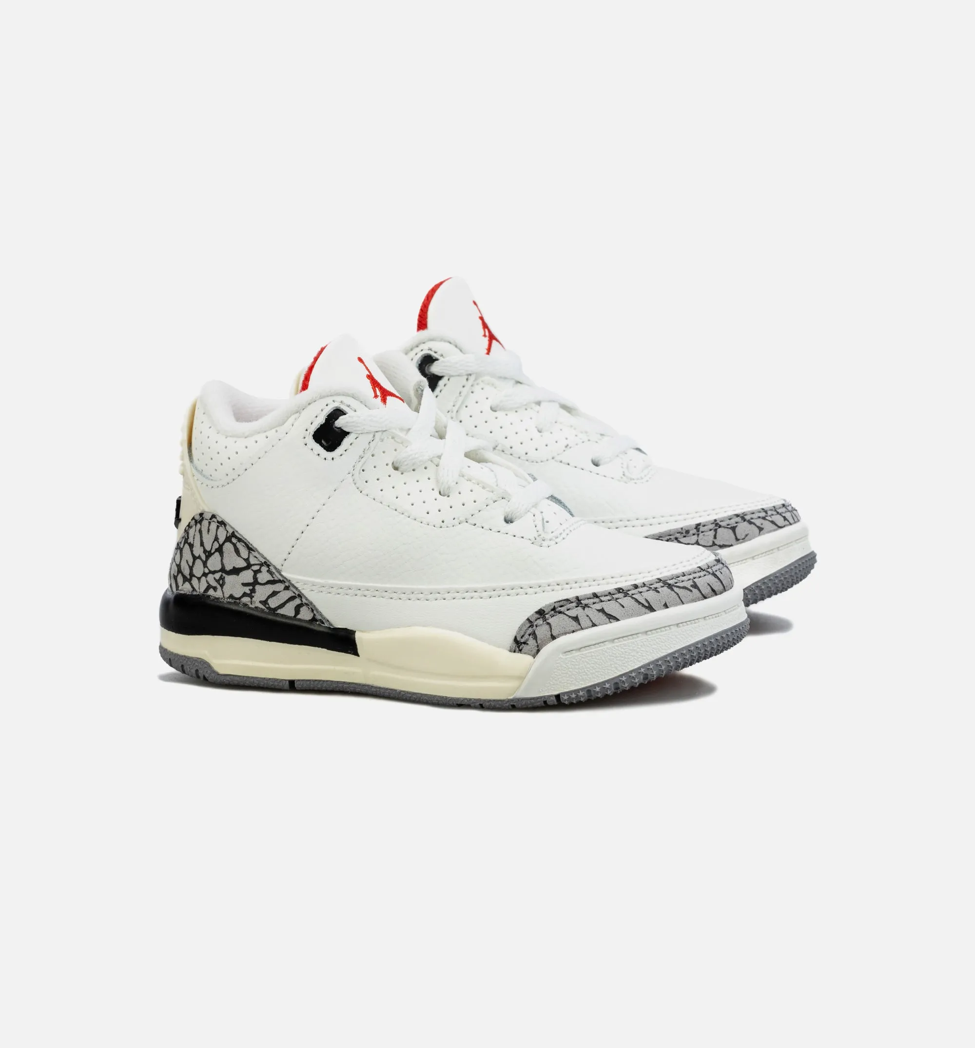 Air Jordan 3 Retro White Cement Reimagined Infant Toddler Lifestyle Shoe - White/Red/Grey