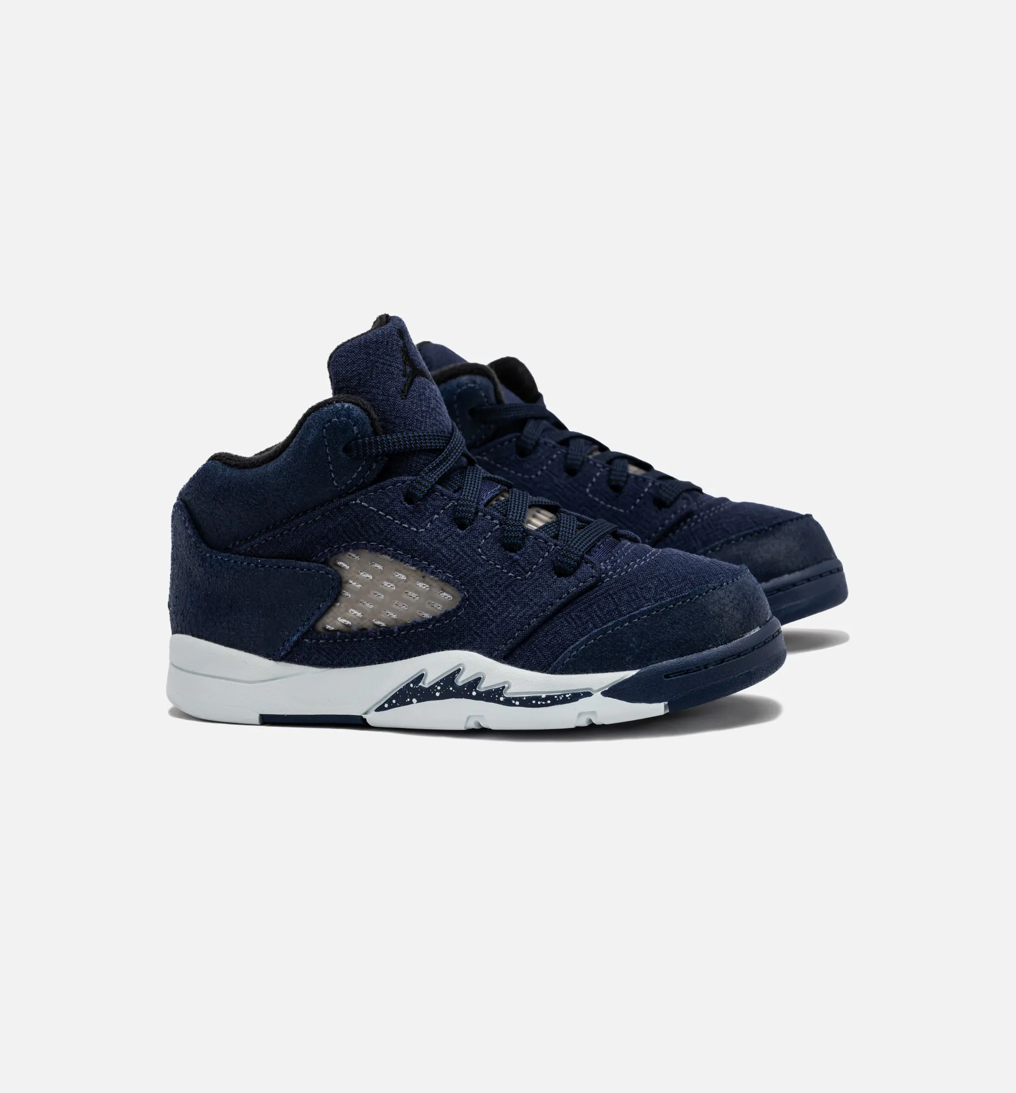 Air Jordan 5 Retro Midnight Navy Infant Toddler Lifestyle Shoe - Midnight Navy/Black/Football Grey