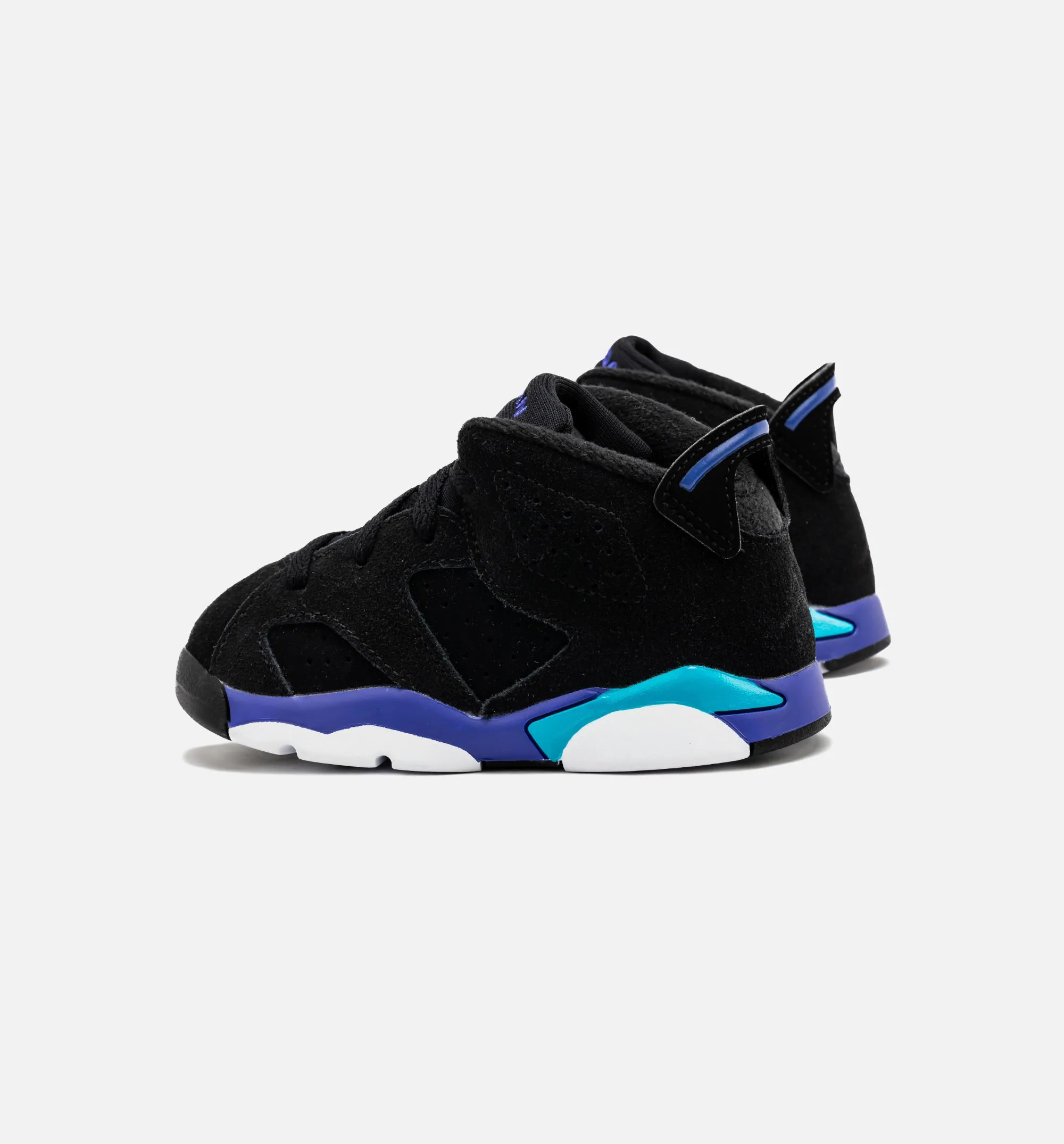 Air Jordan 6 Retro Aqua Infant Toddler Lifestyle Shoe - Black/Aquatone/Bright Concord