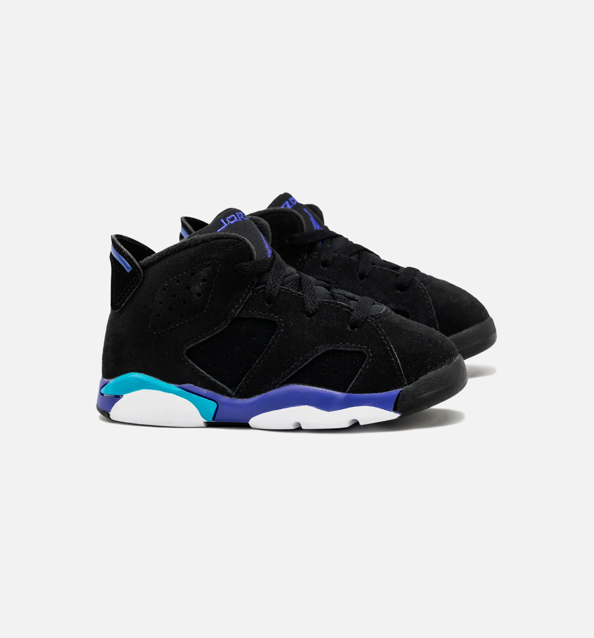 Air Jordan 6 Retro Aqua Infant Toddler Lifestyle Shoe - Black/Aquatone/Bright Concord