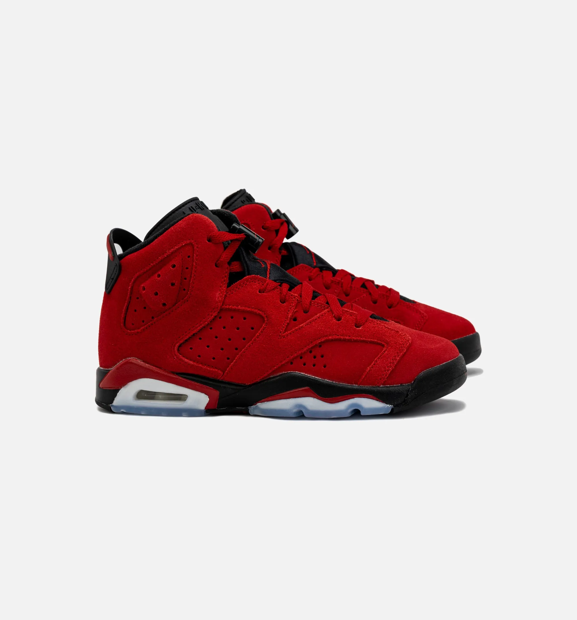 Air Jordan 6 Retro Toro Bravo Grade School Lifestyle Shoe - Red/Black