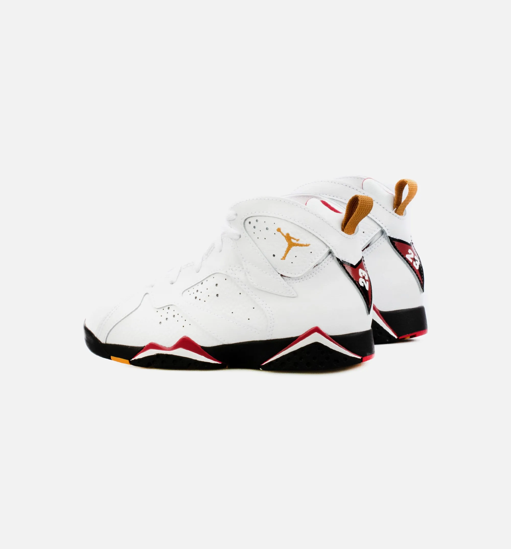 Air Jordan 7 Retro Cardinal Preschool Lifestyle Shoe - White/Red