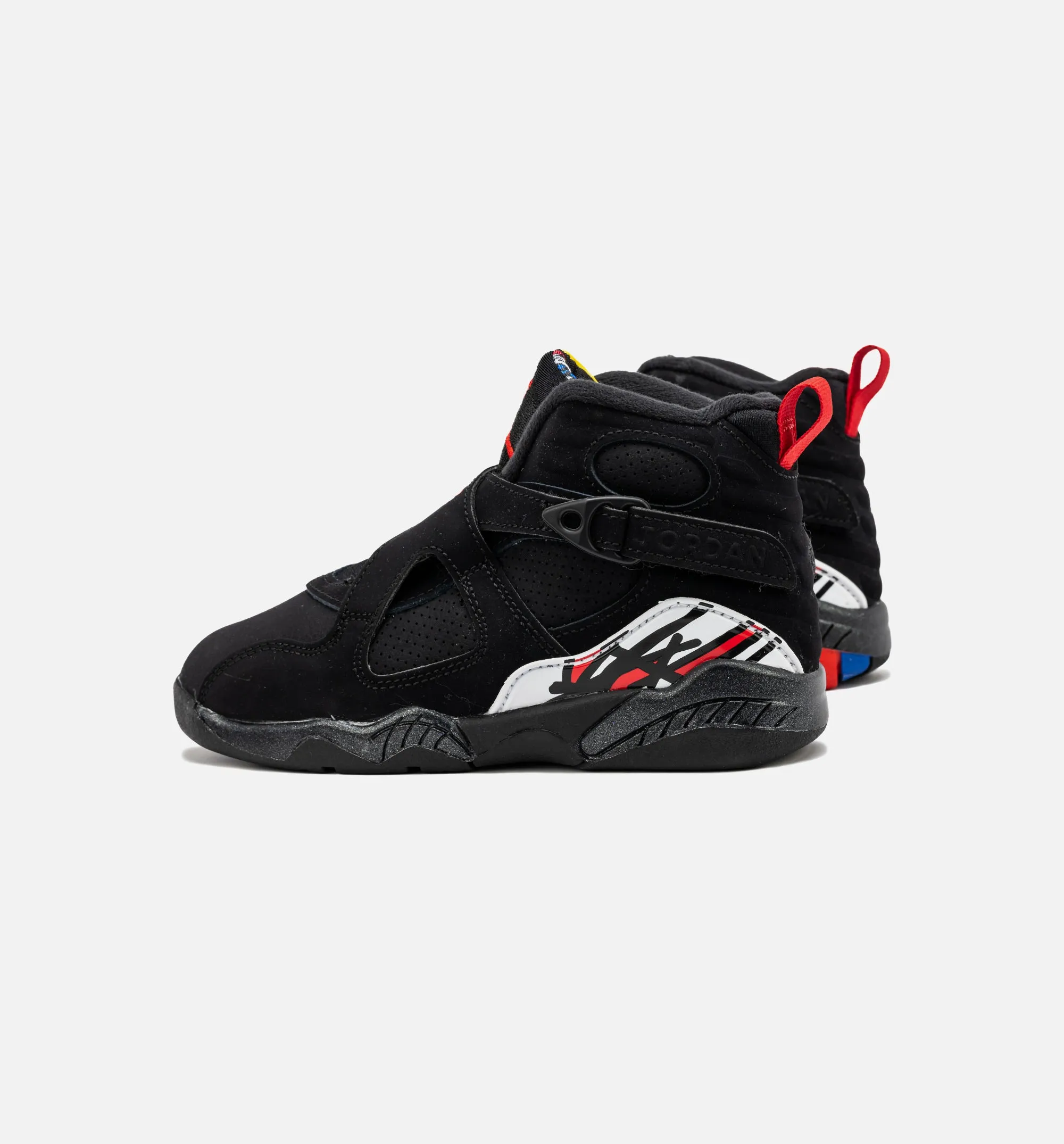 Air Jordan 8 Retro Playoffs Preschool Lifestyle Shoe - Black