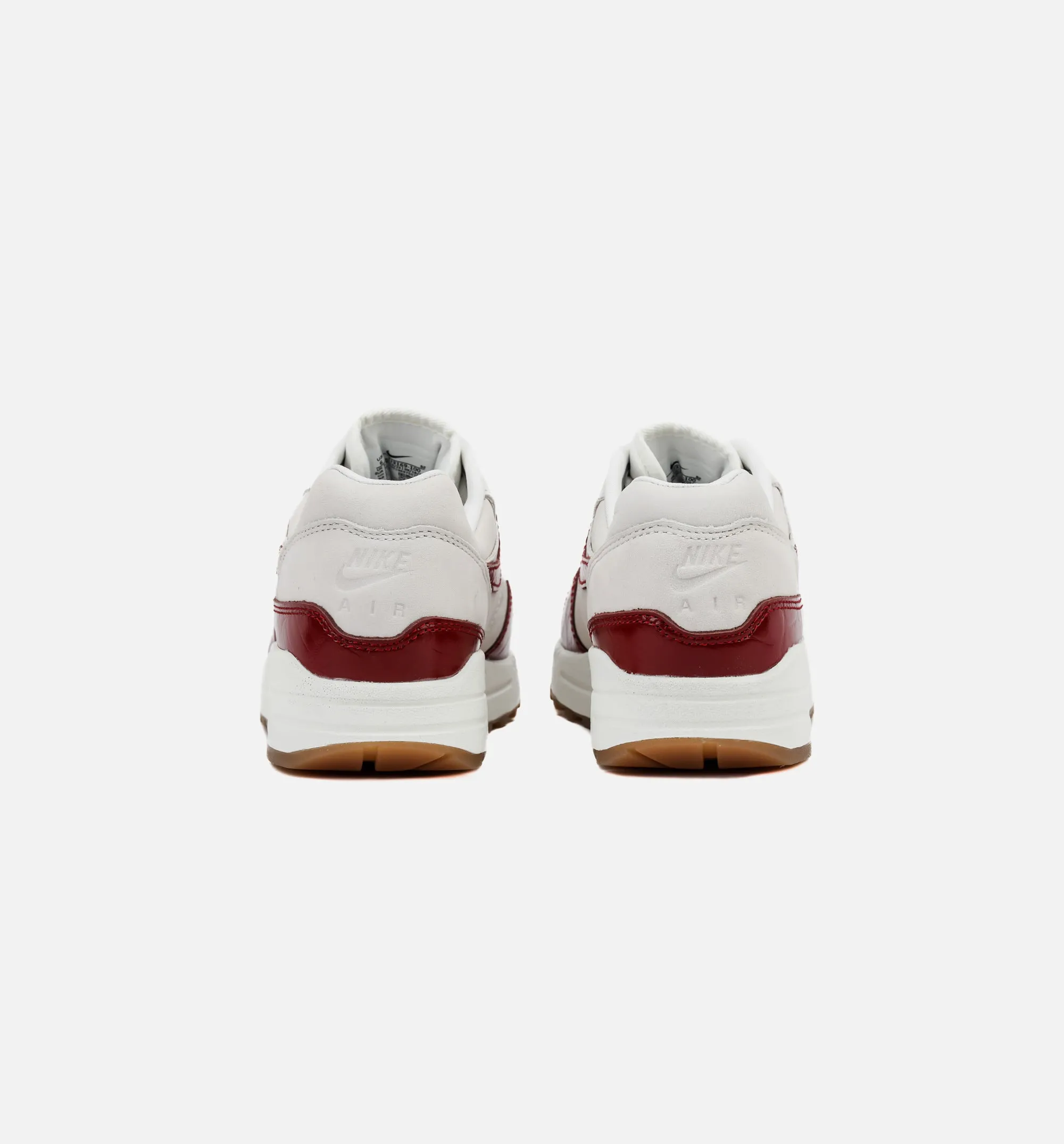 Air Max 1 LX Womens Lifestyle Shoe - Sail/Sail/Gum Light Brown/Team Red