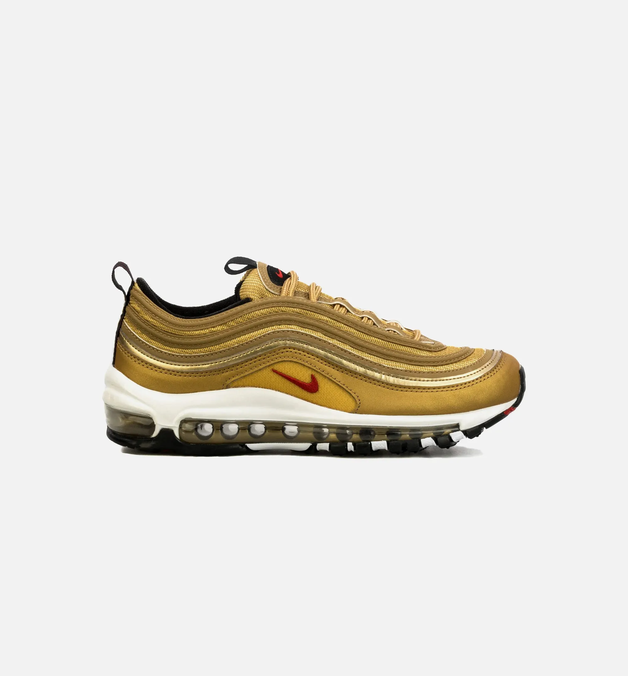 Air Max 97 Gold Bullet Grade School Running Shoe - Gold