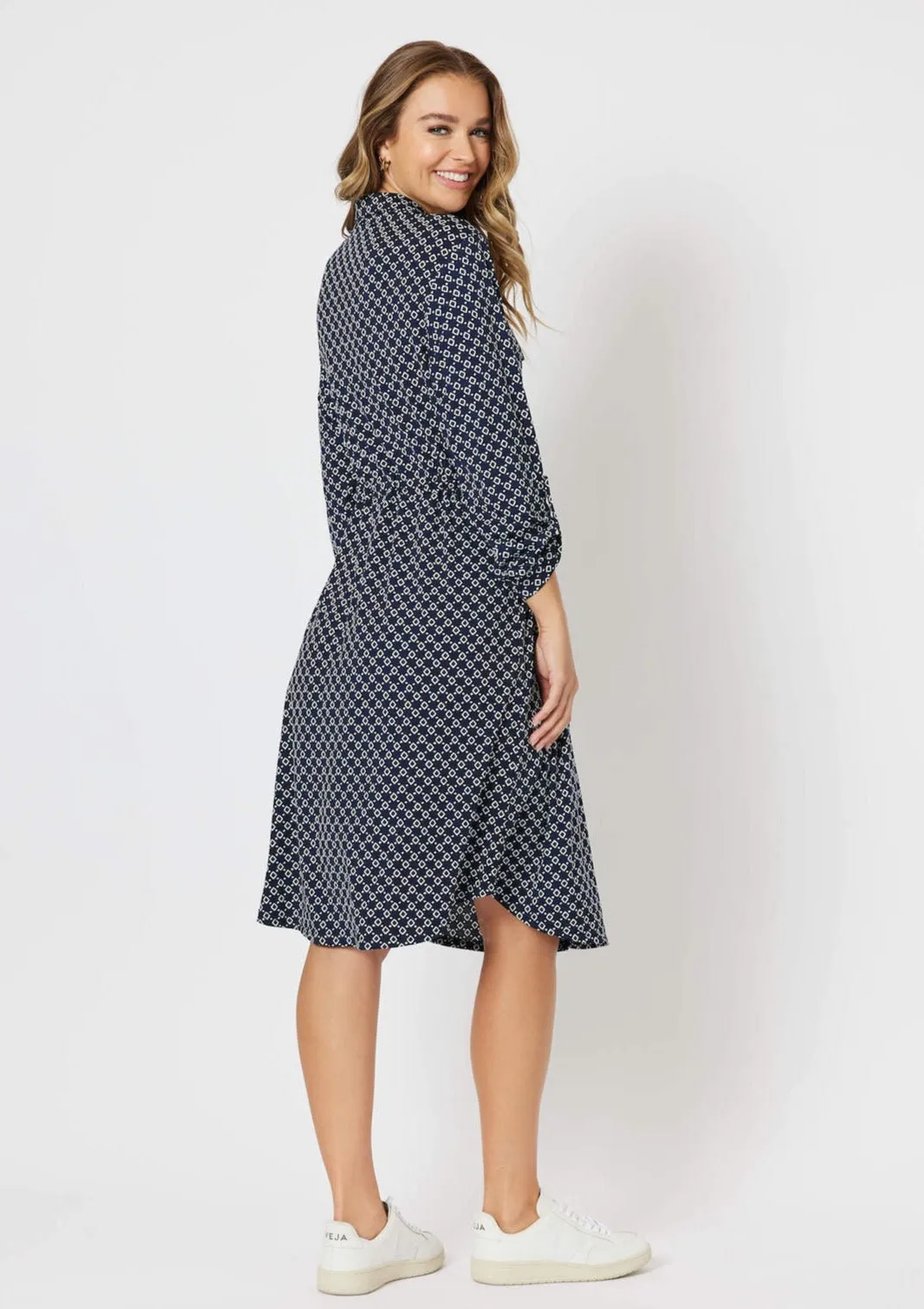 Alexa Dress - Navy