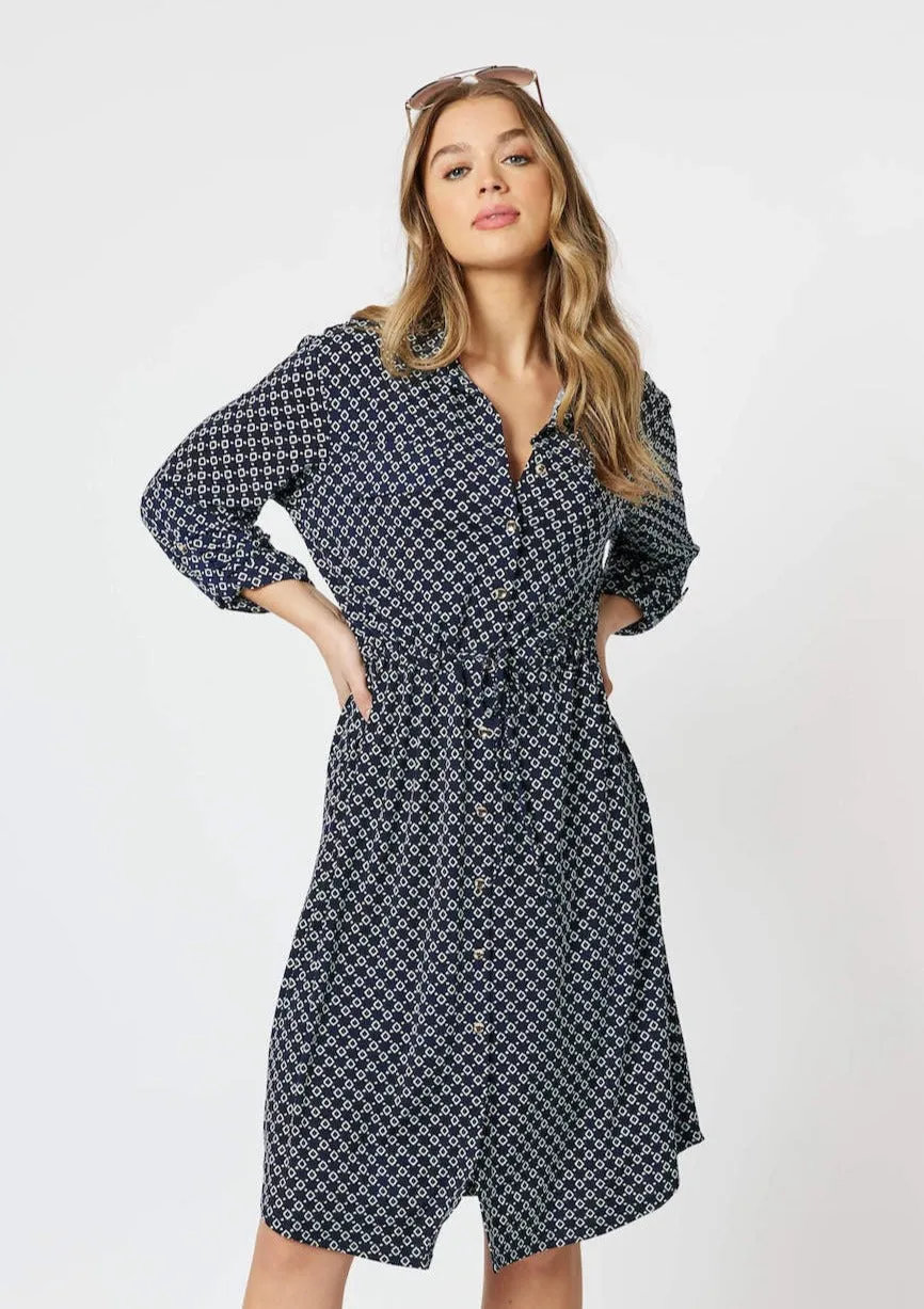 Alexa Dress - Navy