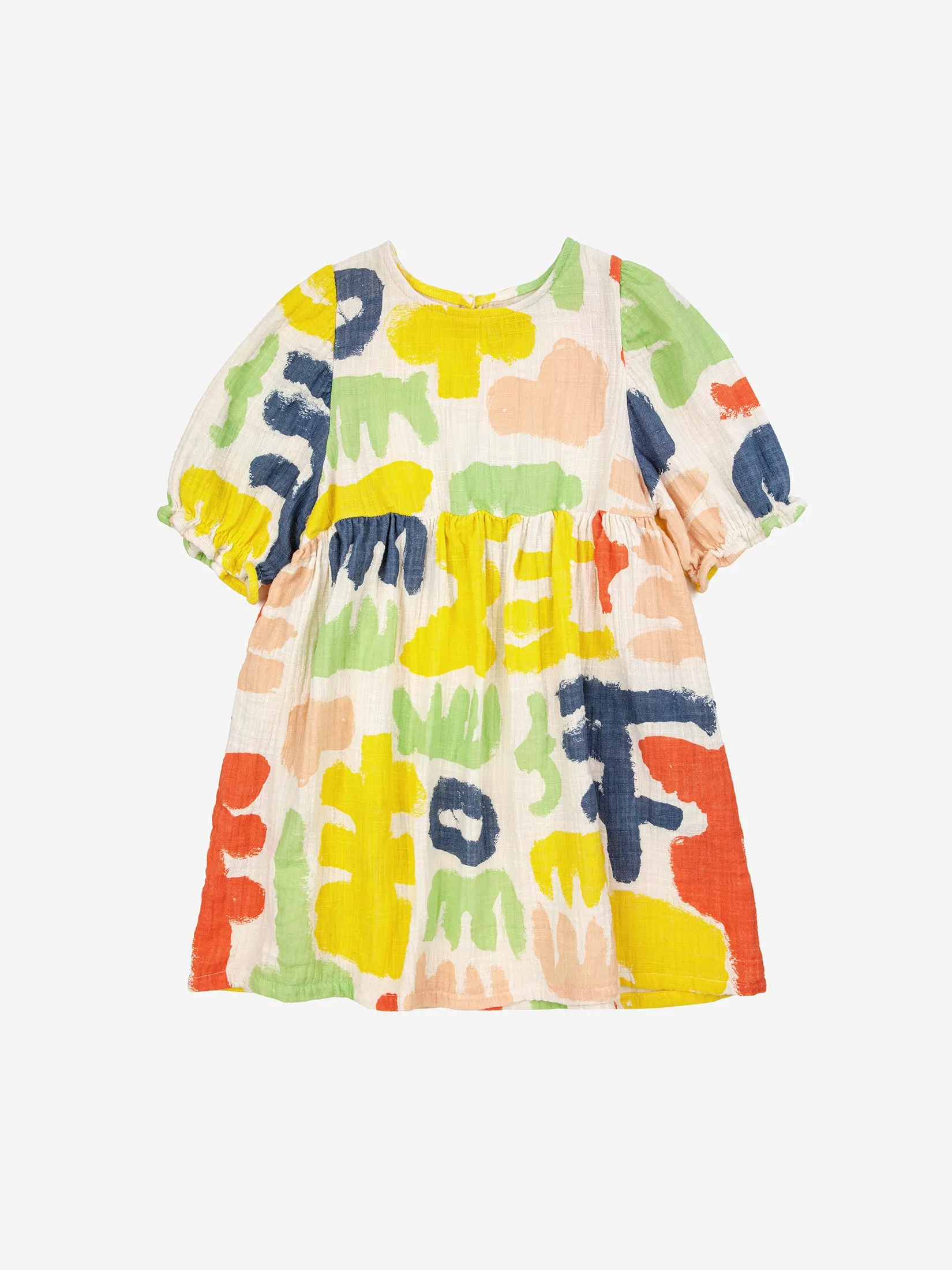 Bobo Choses | Carnival all over puffed sleeve woven dress