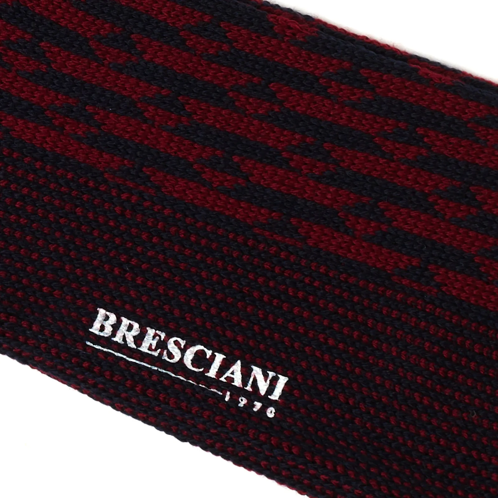 BRESCIANI Wool Geometry Micro-Design Mid Calf Length Socks US M-L