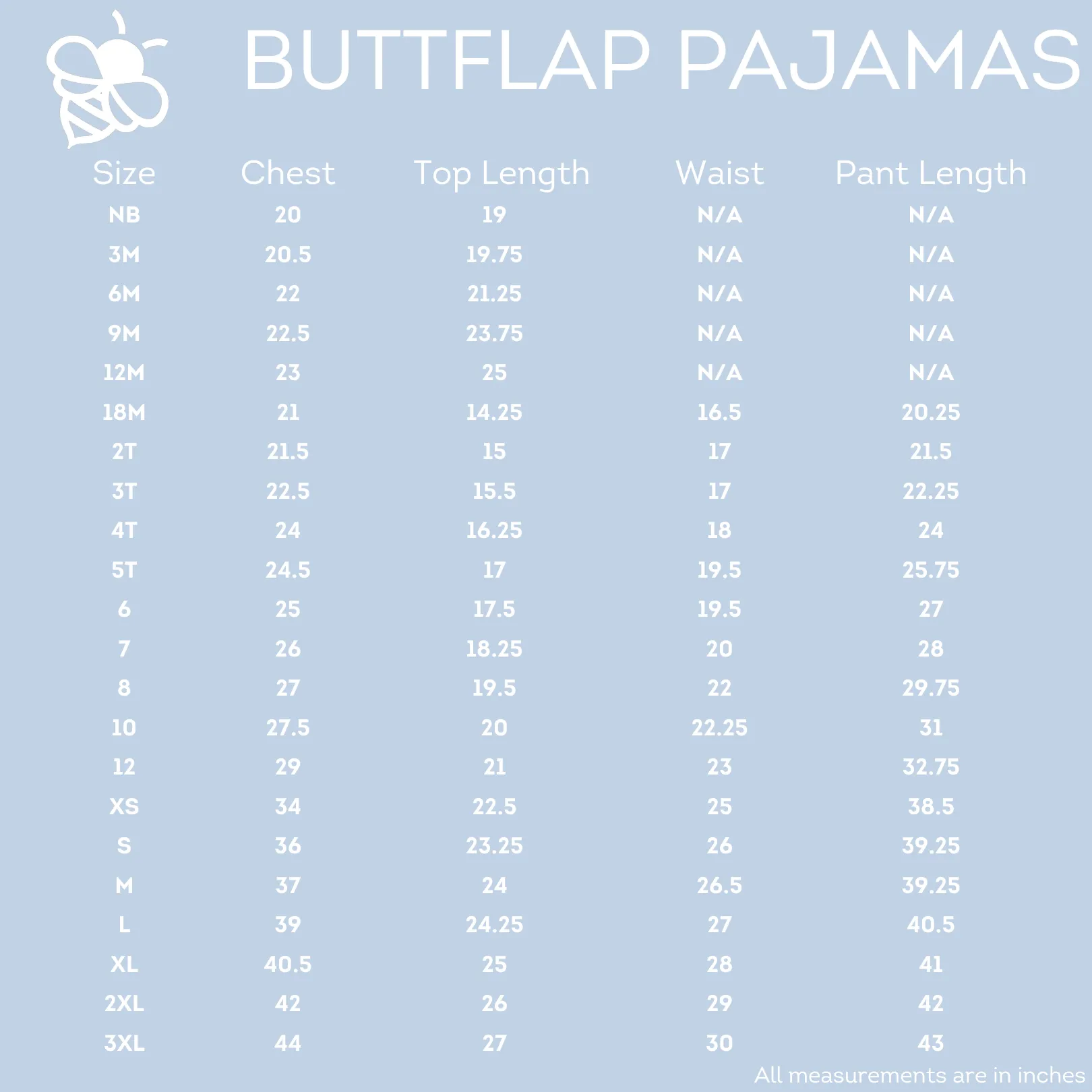 Buttflap Pajamas - Palm Trees