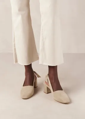 Charlotte Beige Leather Pumps