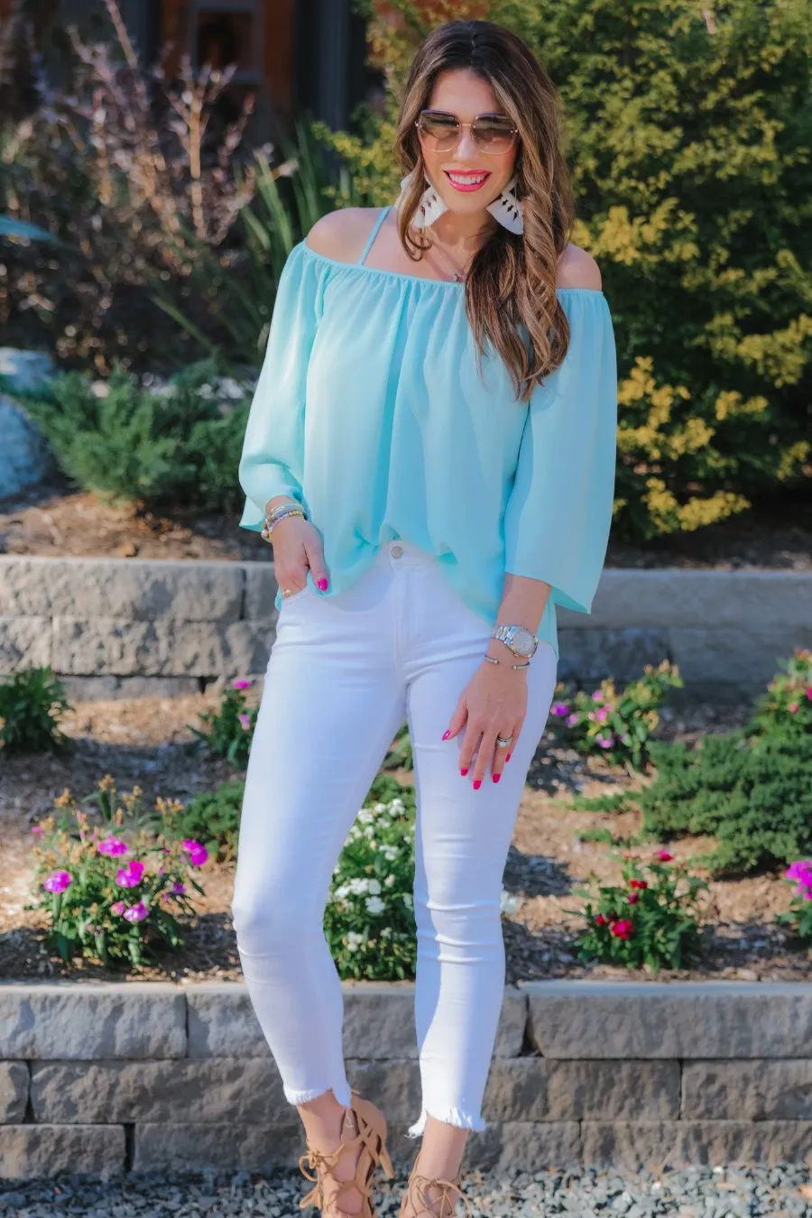 Charlotte Cold Shoulder Top