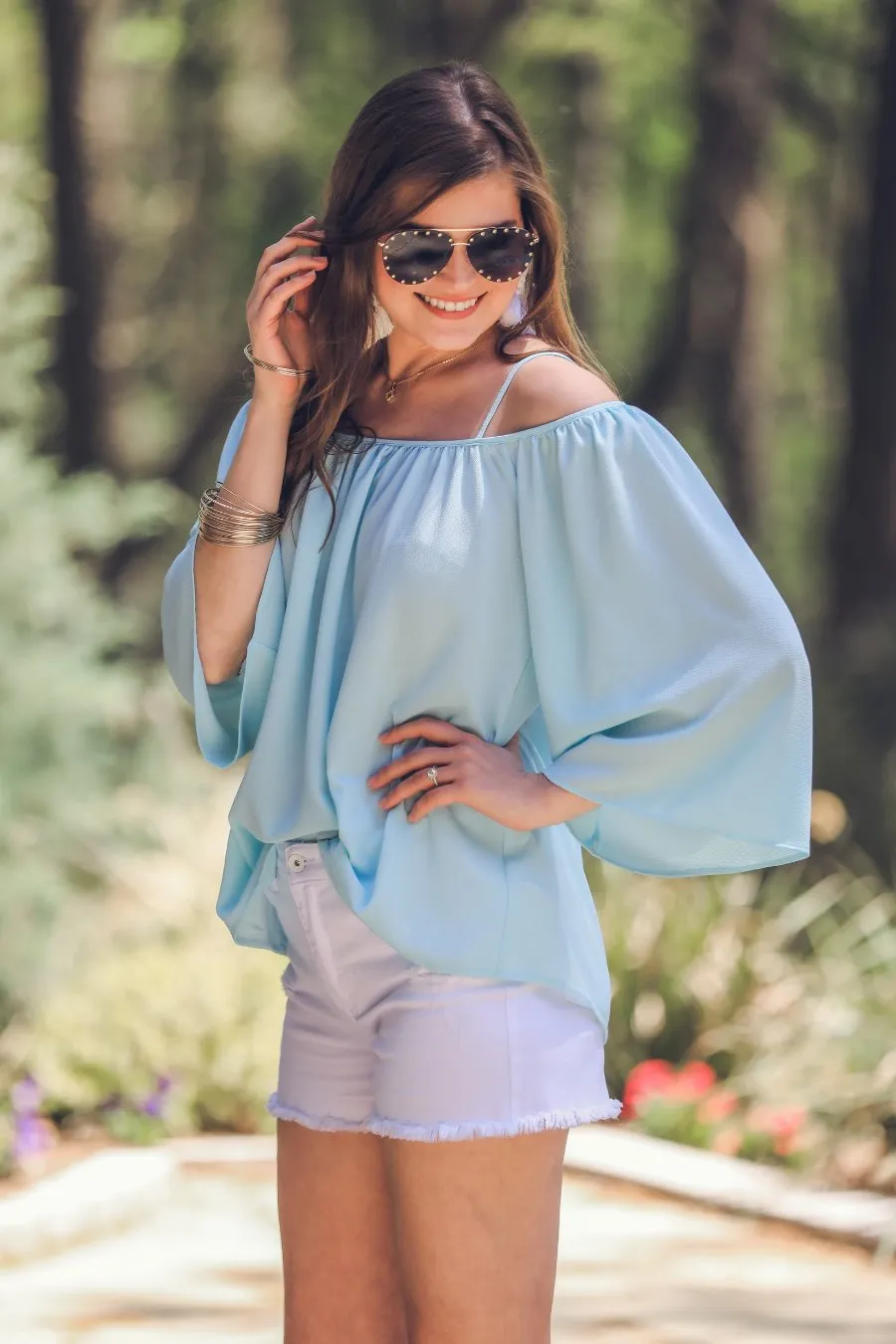 Charlotte Cold Shoulder Top