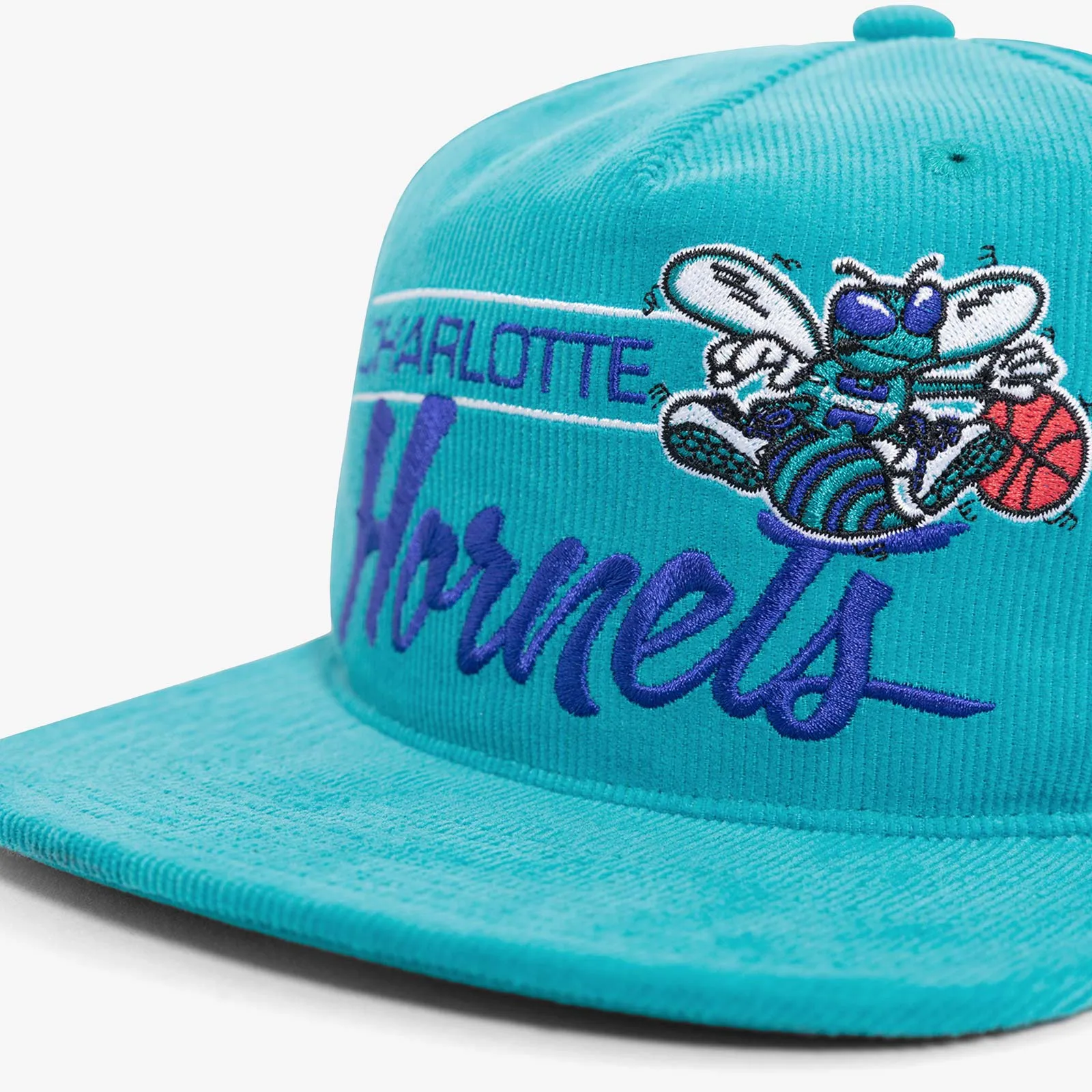 Charlotte Hornets Teal City Bar Deadstock Snapback Cap - Vintage-Inspired Design