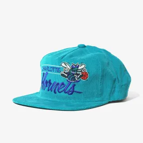 Charlotte Hornets Teal City Bar Deadstock Snapback Cap - Vintage-Inspired Design