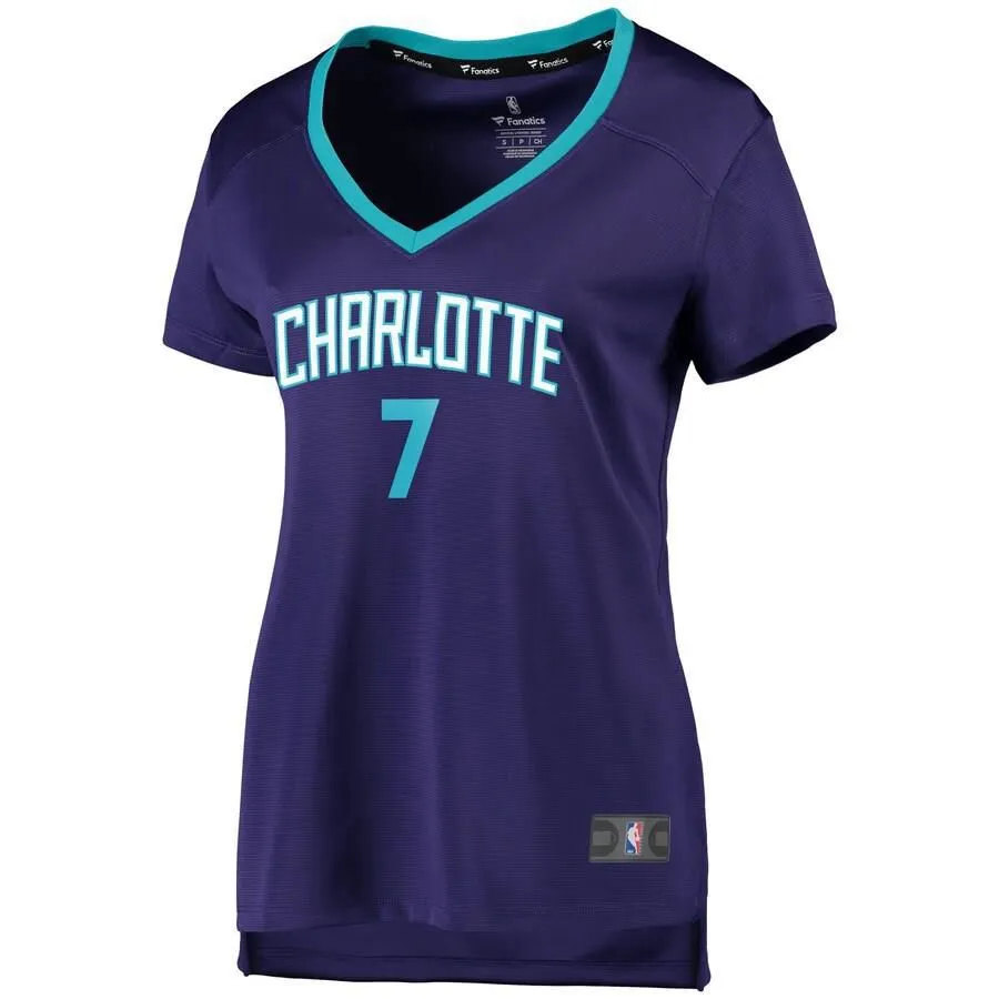 Charlotte Hornets Dwayne Bacon Fanatics Branded Replica Fast Break Player Statement Jersey Womens - Purple | Ireland X7227R6