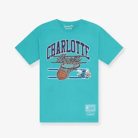 Charlotte Hornets Hoop Tee - Faded Teal