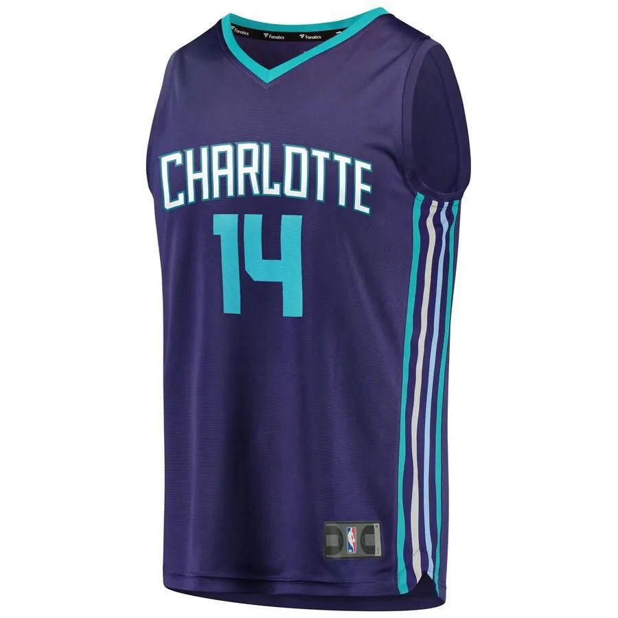 Charlotte Hornets Michael Kidd-Gilchrist Fanatics Branded Replica Fast Break Player Statement Jersey Kids - Purple | Ireland X0953I5