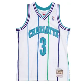 Charlotte Hornets Rex Chapman 1988-89 Hardwood Classics Swingman NBA Road Jersey by Mitchell & Ness