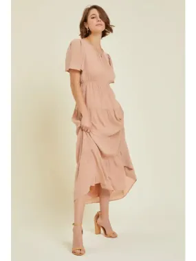 Charlotte Ruffle Tiered Midi Dress