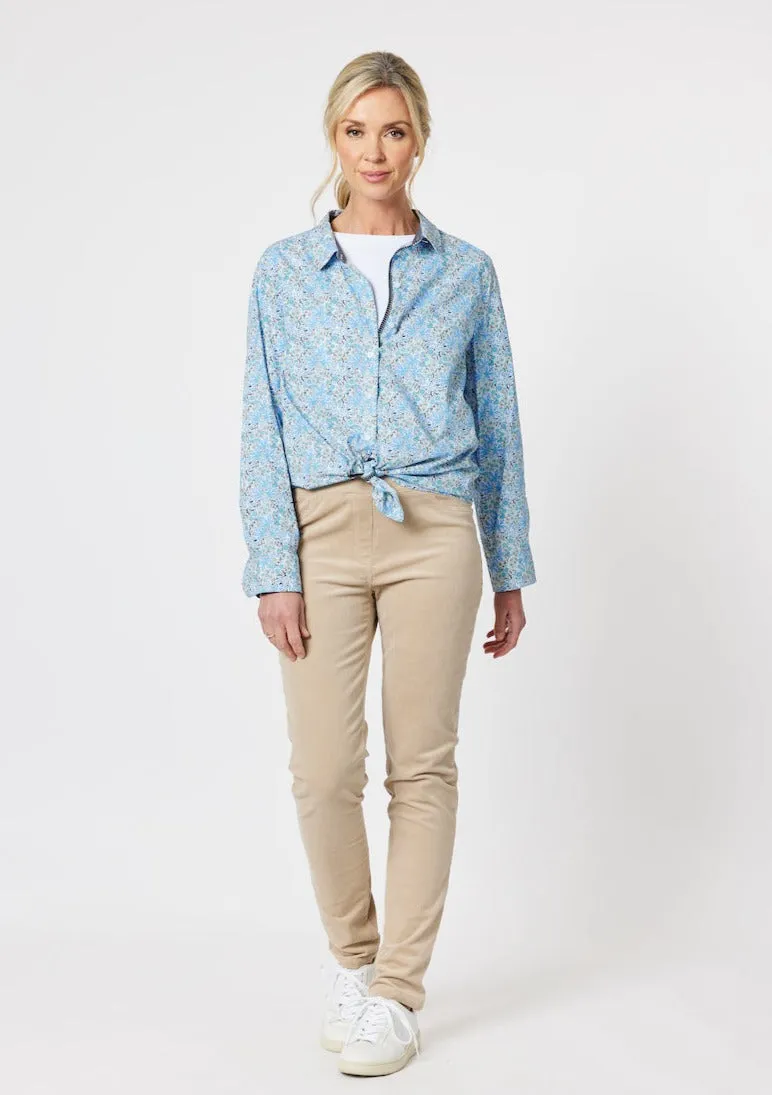 Chelsea Print Shirt - Cornflower