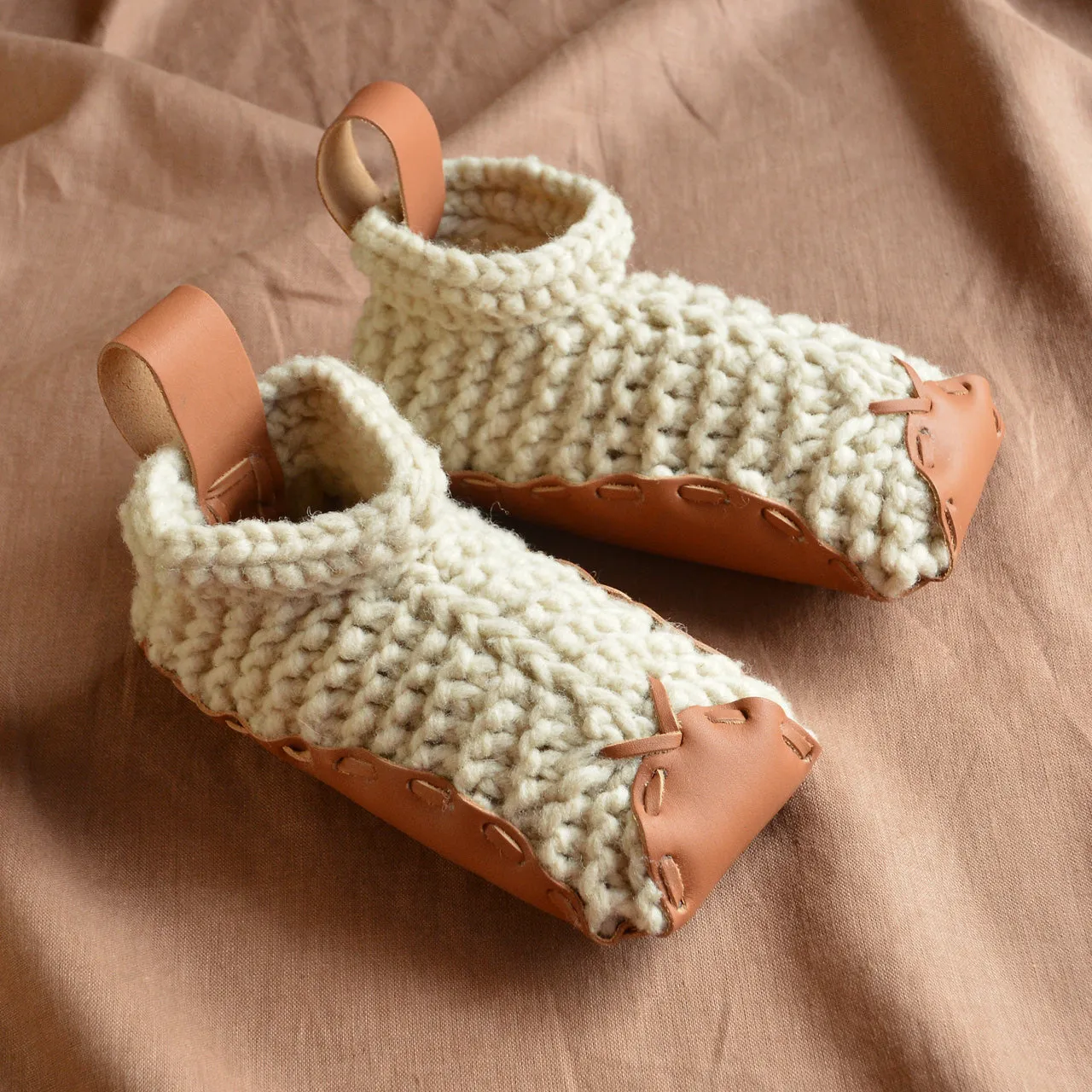 Chilote Slippers - Wool & Veg Tanned Leather - (Adults)