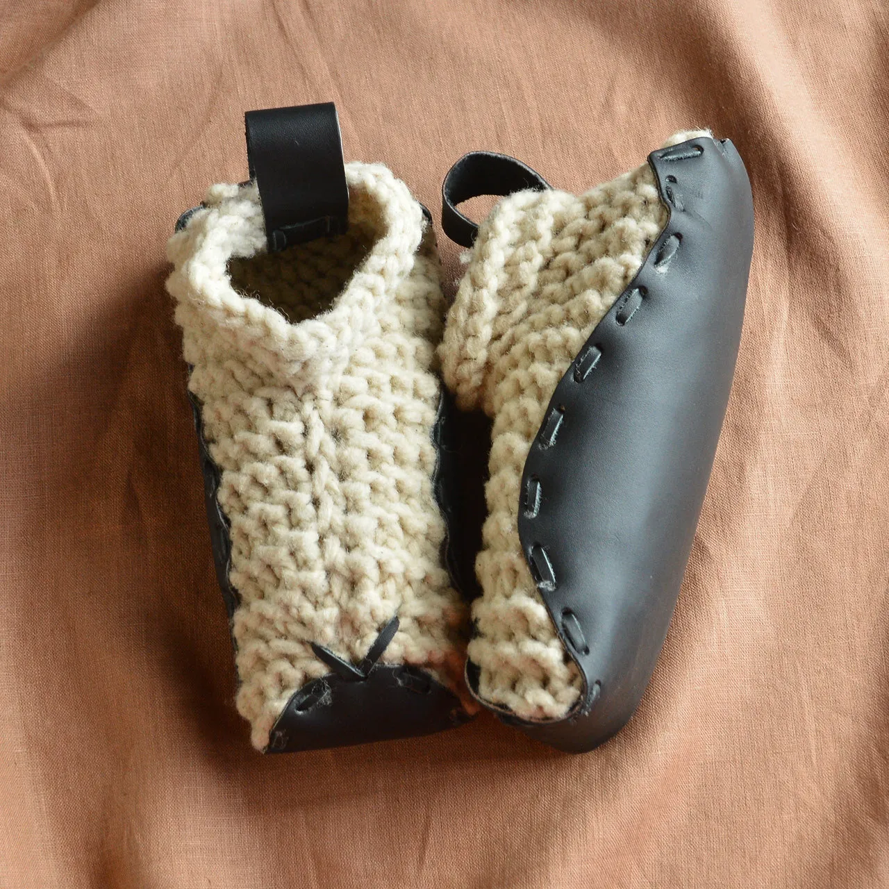 Chilote Slippers - Wool & Veg Tanned Leather - (Adults)