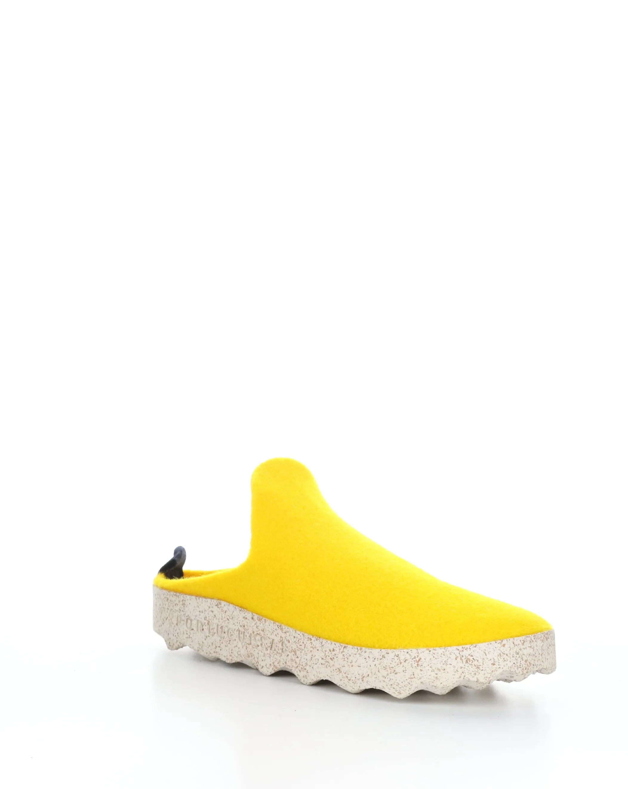 COME023ASP Yellow Slip-on Mules