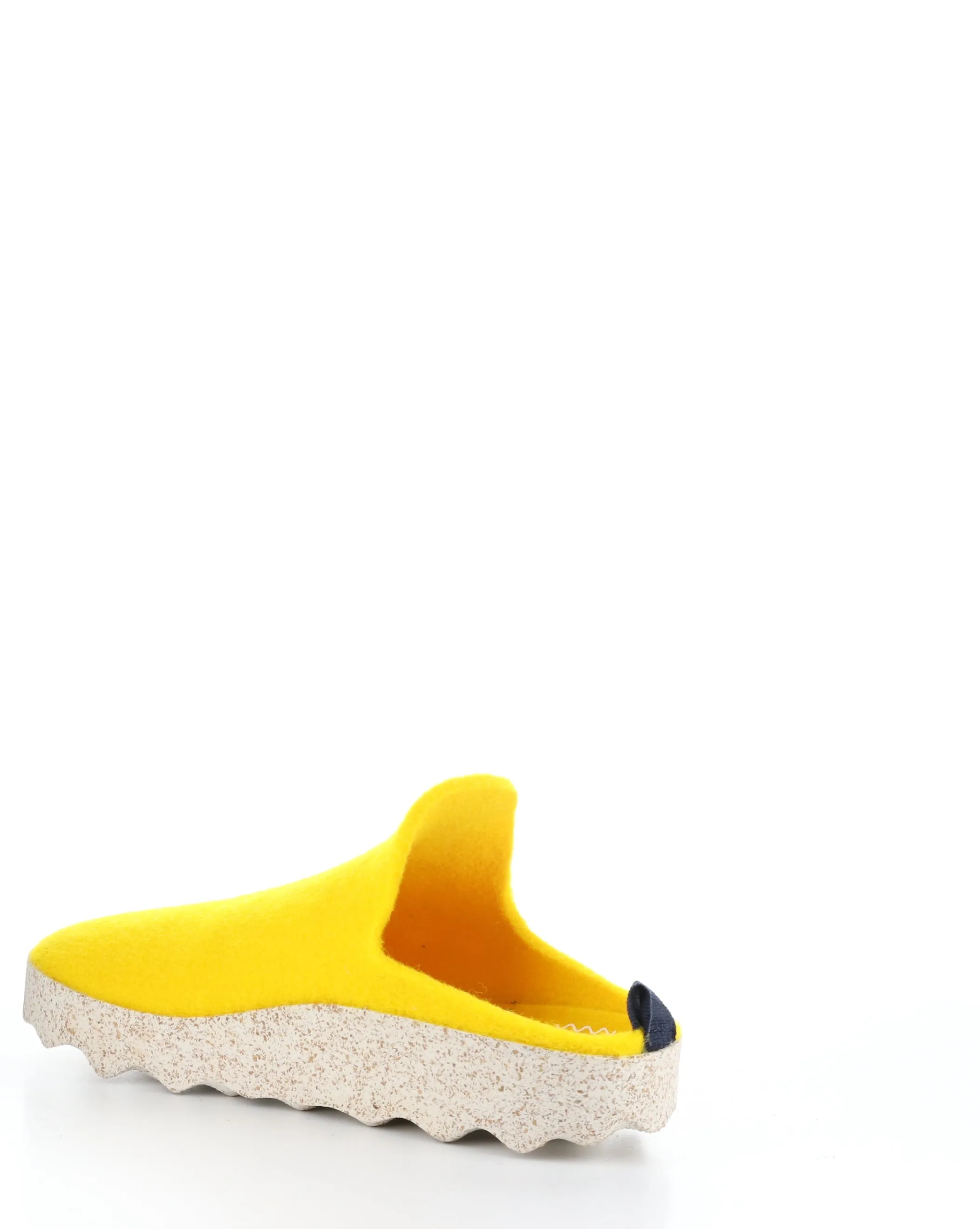 COME023ASP Yellow Slip-on Mules