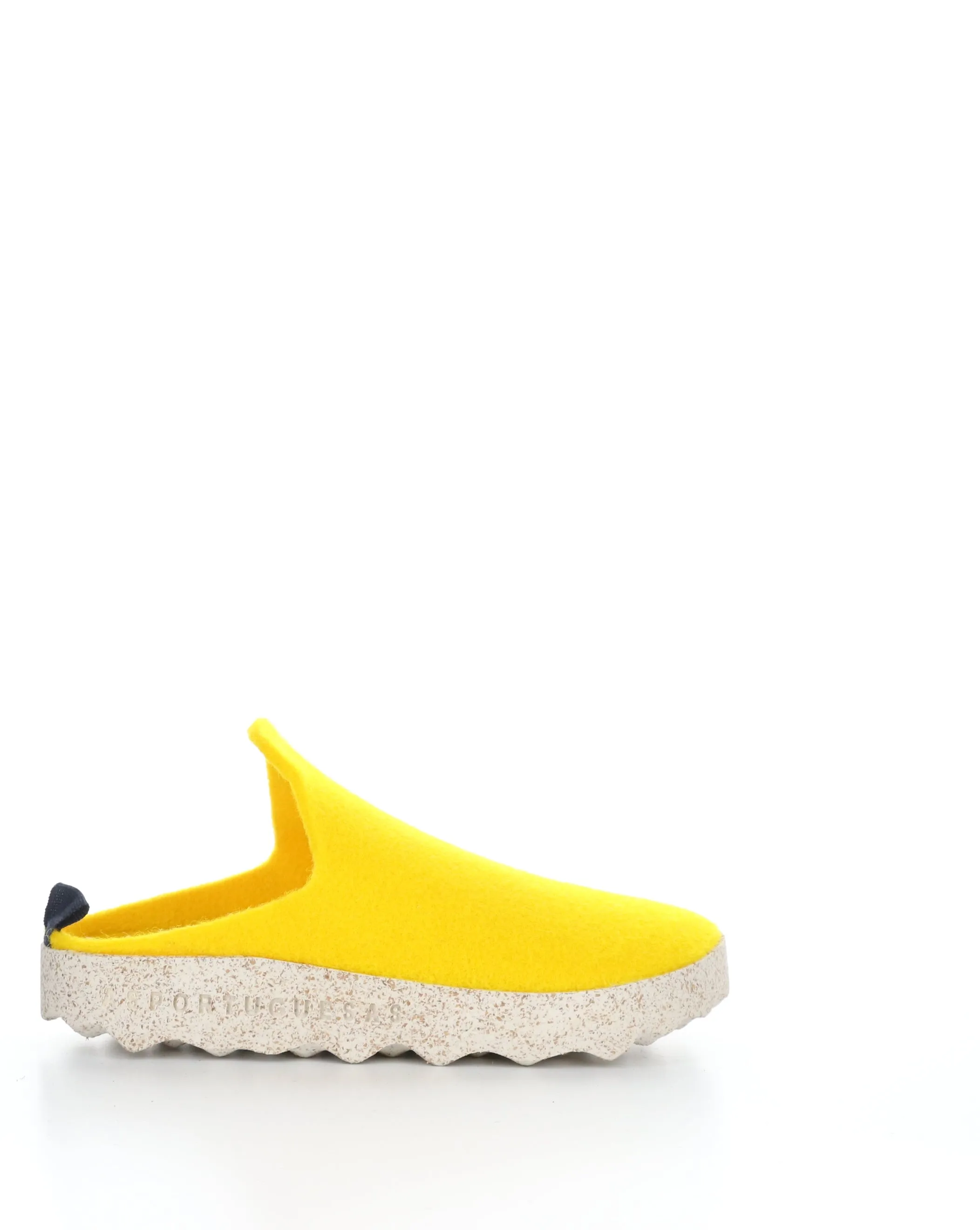 COME023ASP Yellow Slip-on Mules