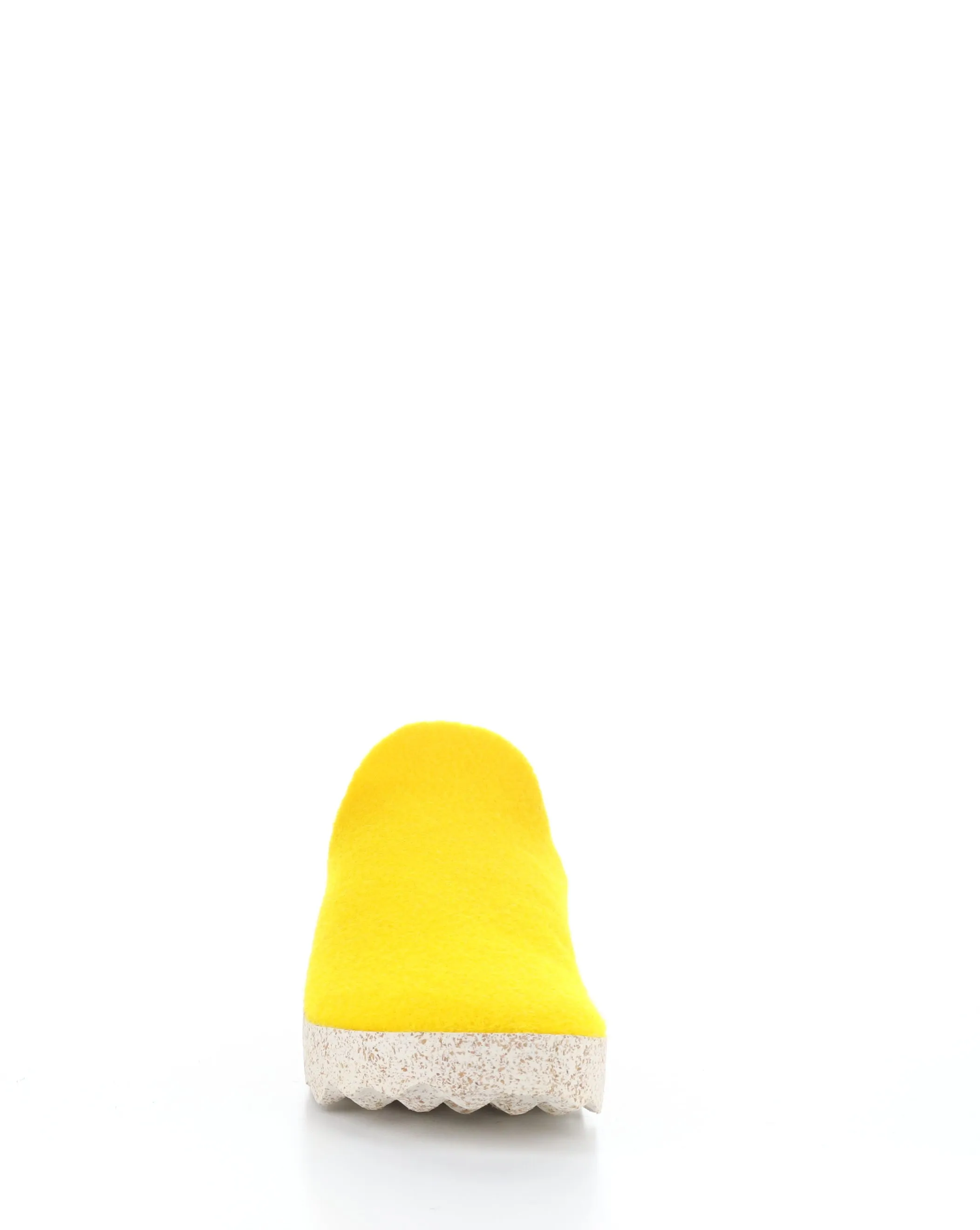 COME023ASP Yellow Slip-on Mules