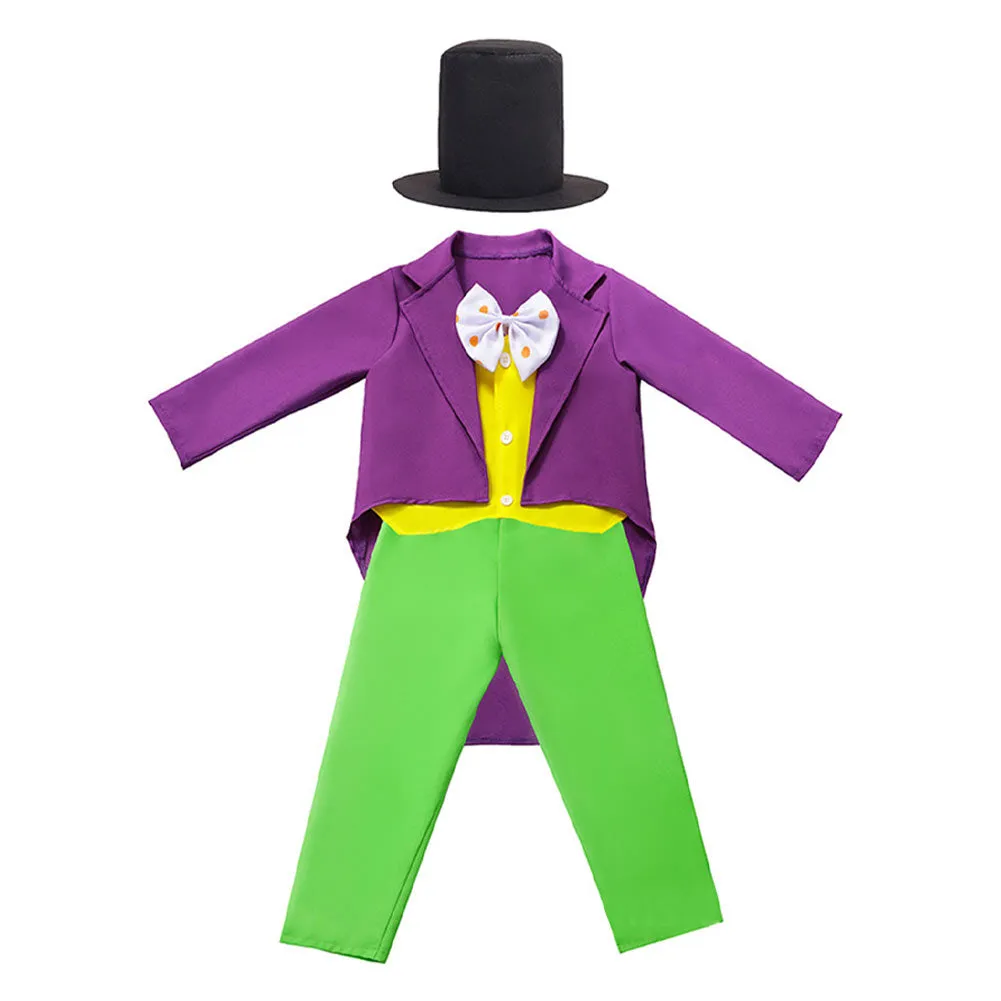 Cosplay Costume Outfits Halloween Carnival Suit Willy Wonka