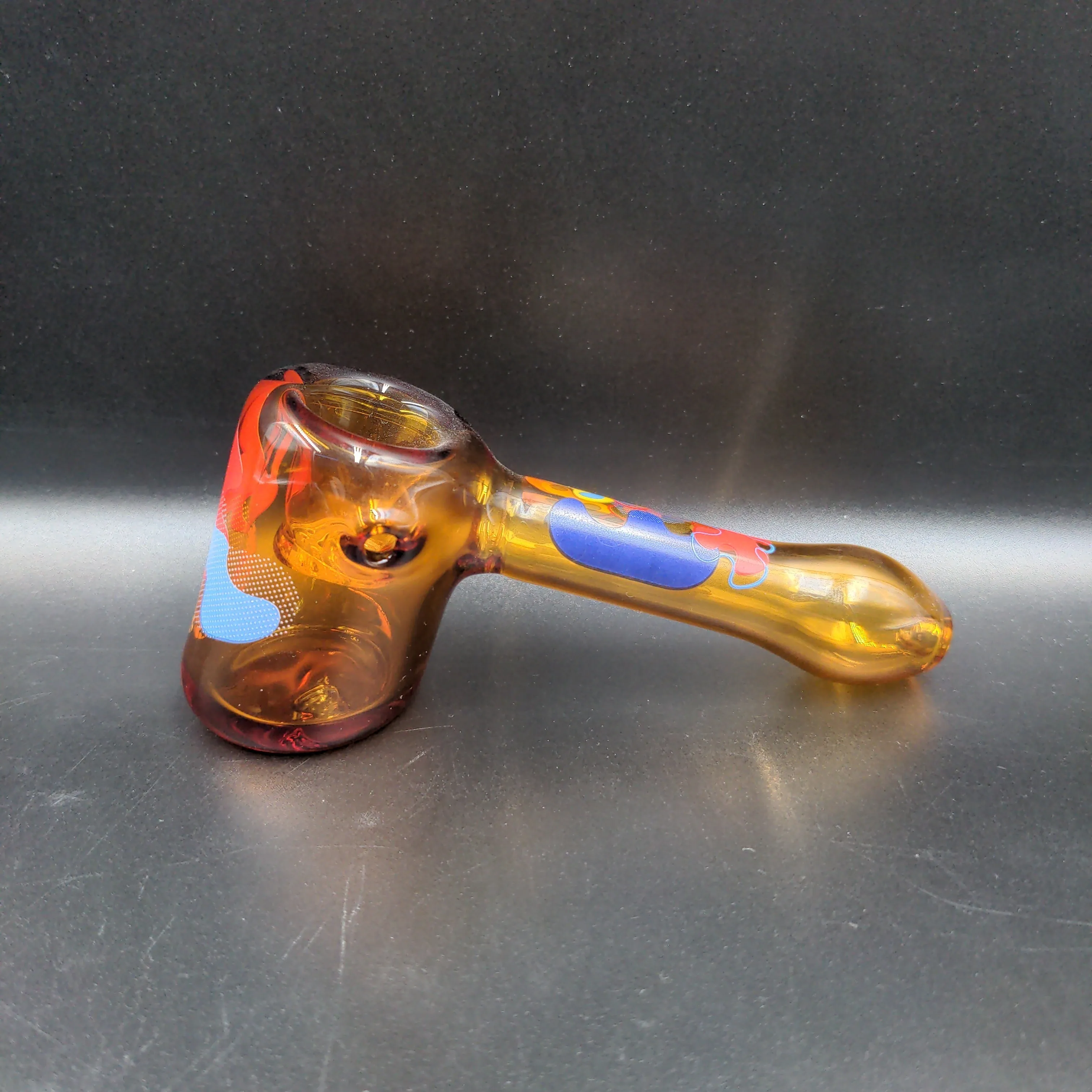 Famous Brandz Hammer Pipe with 7 Hole Glass Screen