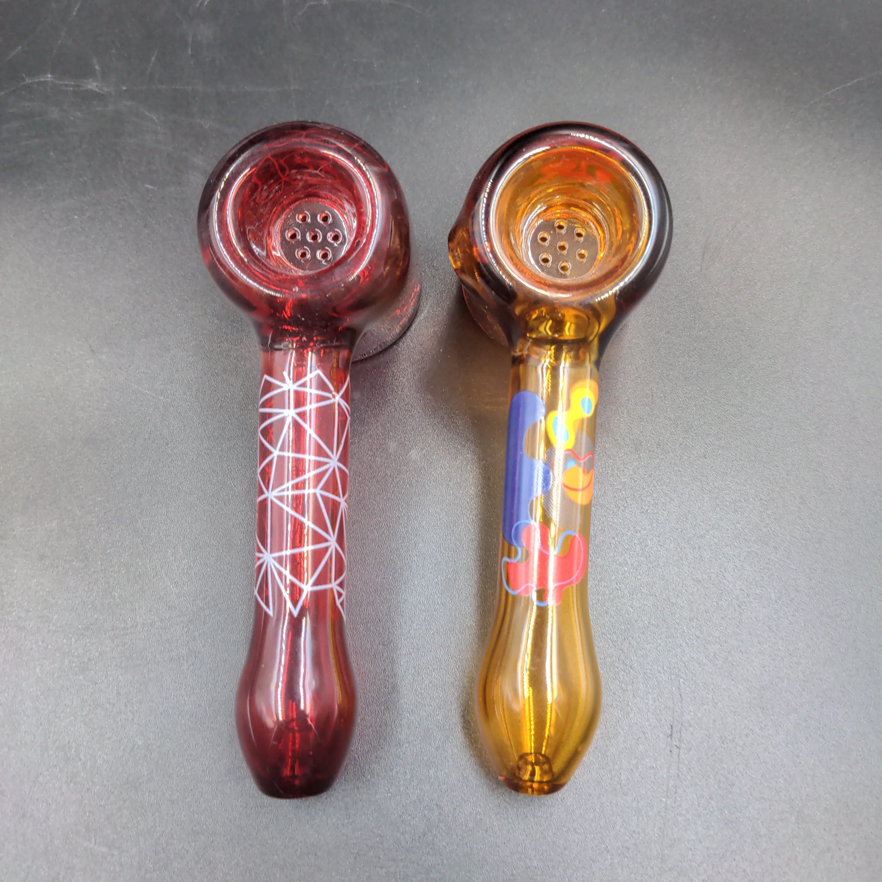 Famous Brandz Hammer Pipe with 7 Hole Glass Screen