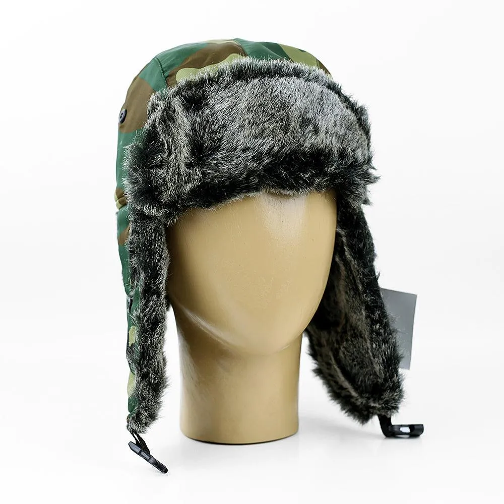 Faux Fur Ear Flap Russian Trapper Ushanka Bomber Hat