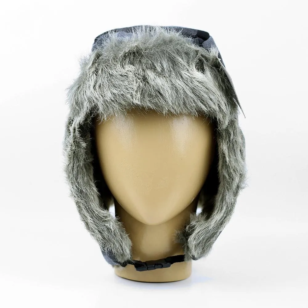 Faux Fur Ear Flap Russian Trapper Ushanka Bomber Hat