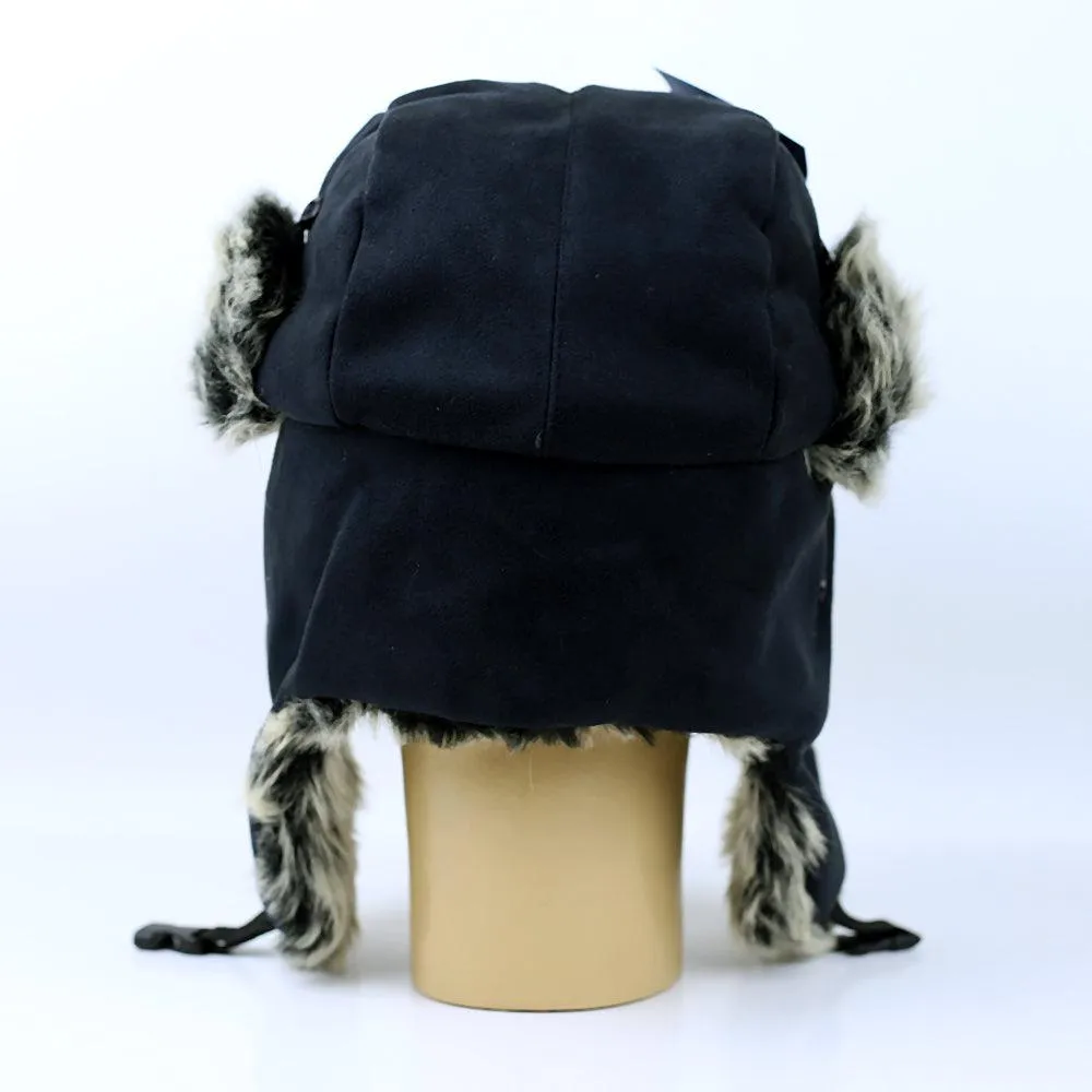 Faux Fur Ear Flap Russian Trapper Ushanka Bomber Hat