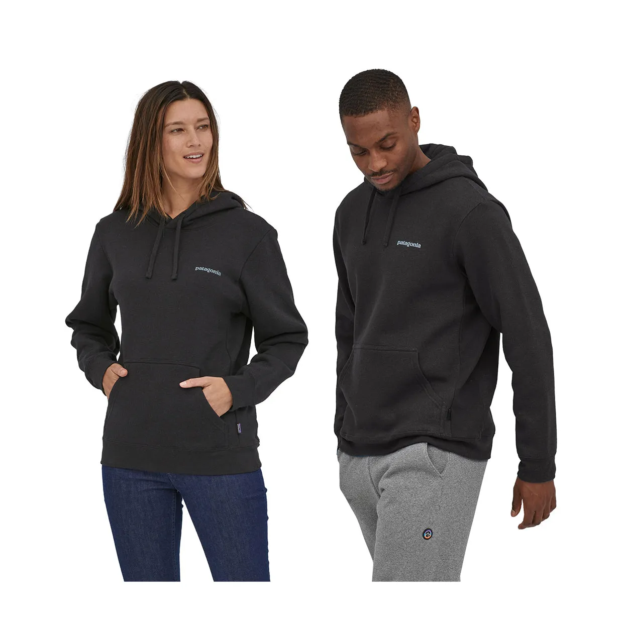 Felpa Unisex Patagonia Fitz Roy Icon Uprisal Nero