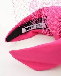 Ford Millinery Ezra Pink Turban