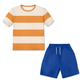 Kids Phineas and Ferb Phineas Flynn T-shirt Shorts Sets Cosplay Costume Outfits Halloween Carnival Party Suit