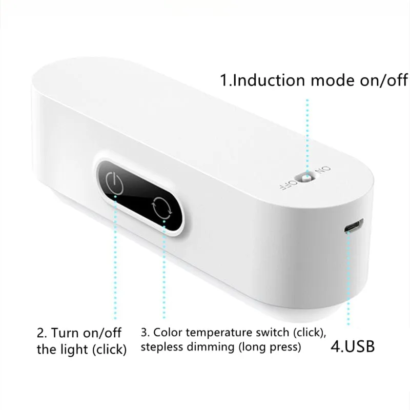 Magnetic Stepless Dimming Light