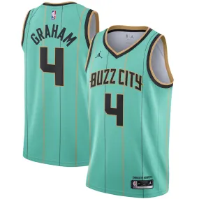 Men's Charlotte Hornets Devonte Graham City Jersey Teal