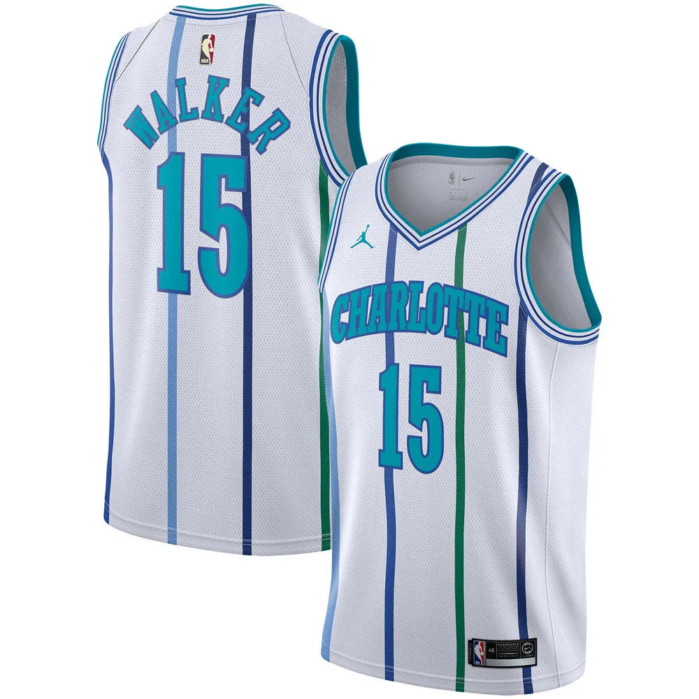 Men's Charlotte Hornets Kemba Walker Hardwood Classics Jersey - White