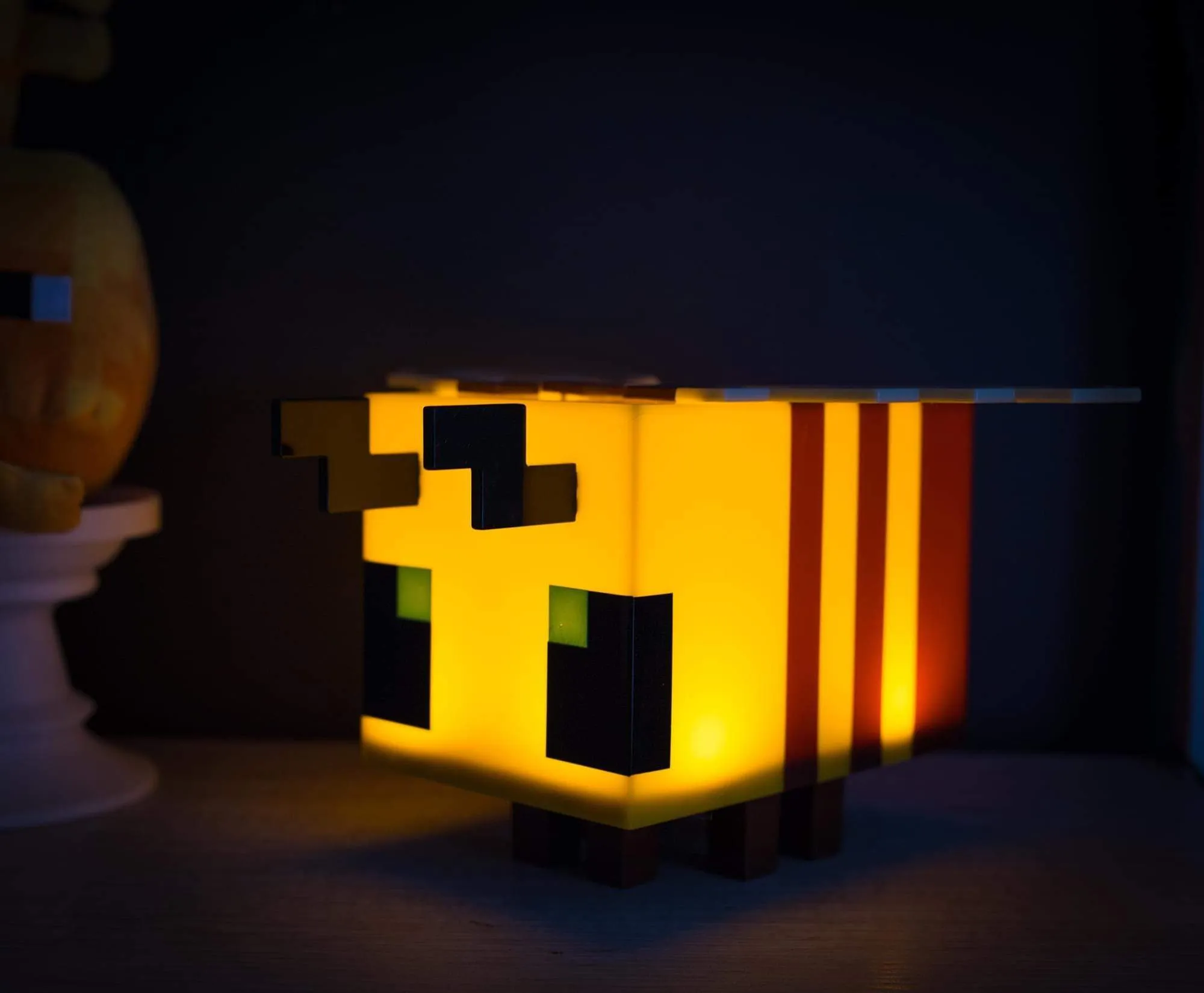 Minecraft Bee Yellow Figural Mood Light - 5 Inches Tall